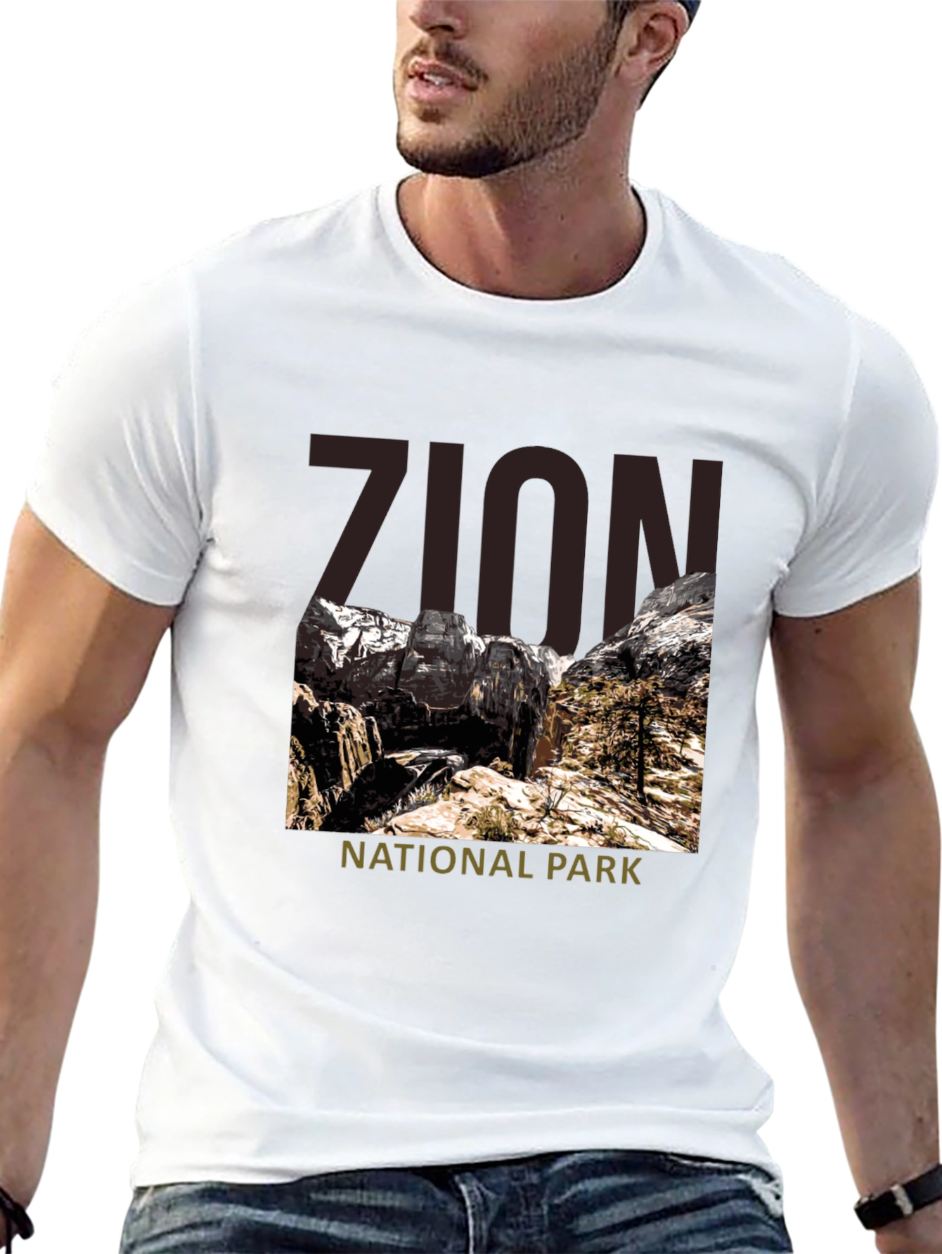 Zion National Park Graphic Tee - Black