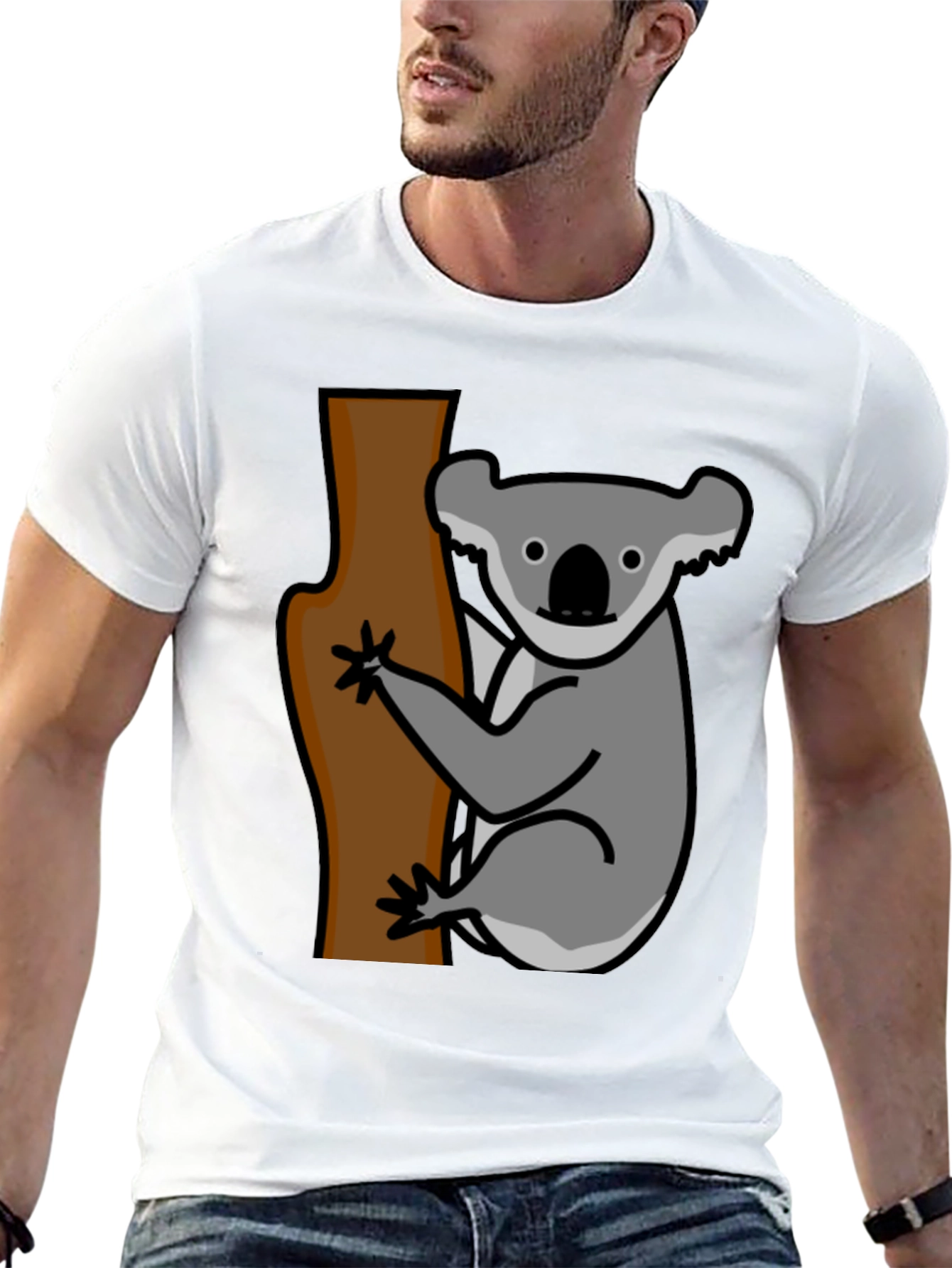 Koala Bear Tree T-Shirt - Casual Graphic Tee