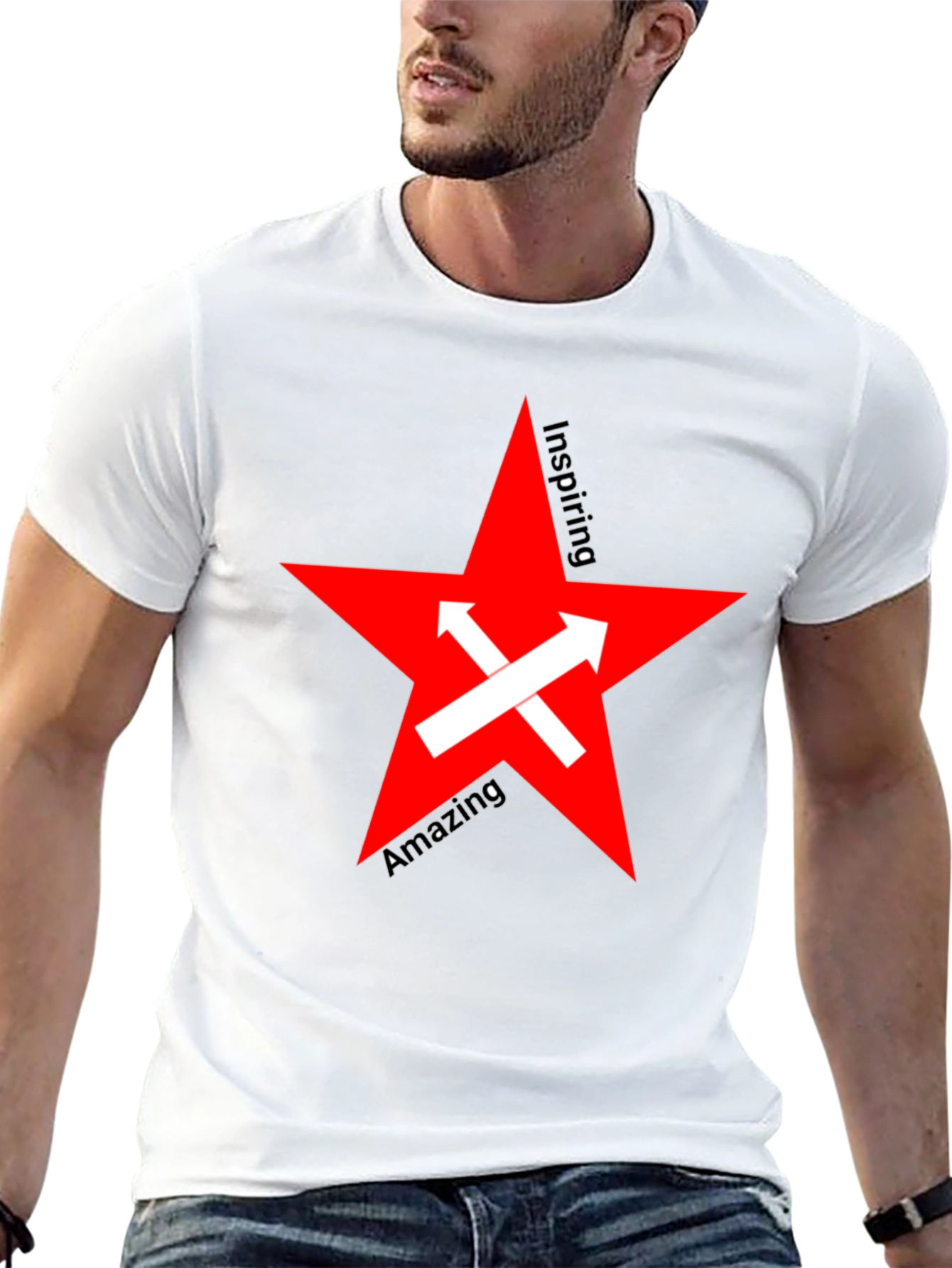 Inspiring Red Star Graphic Tee