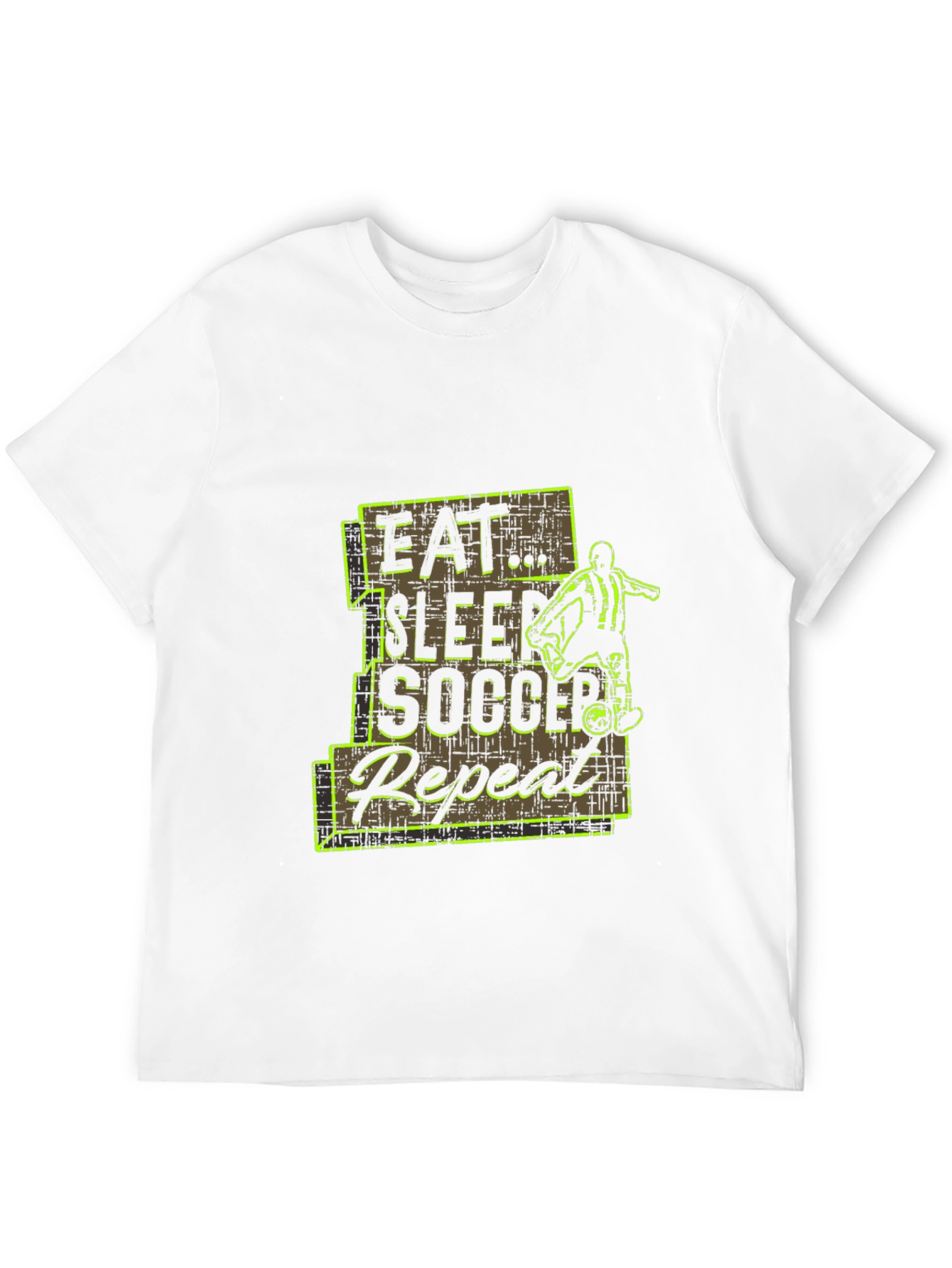 Eat Sleep Soccer Repeat Black T-Shirt