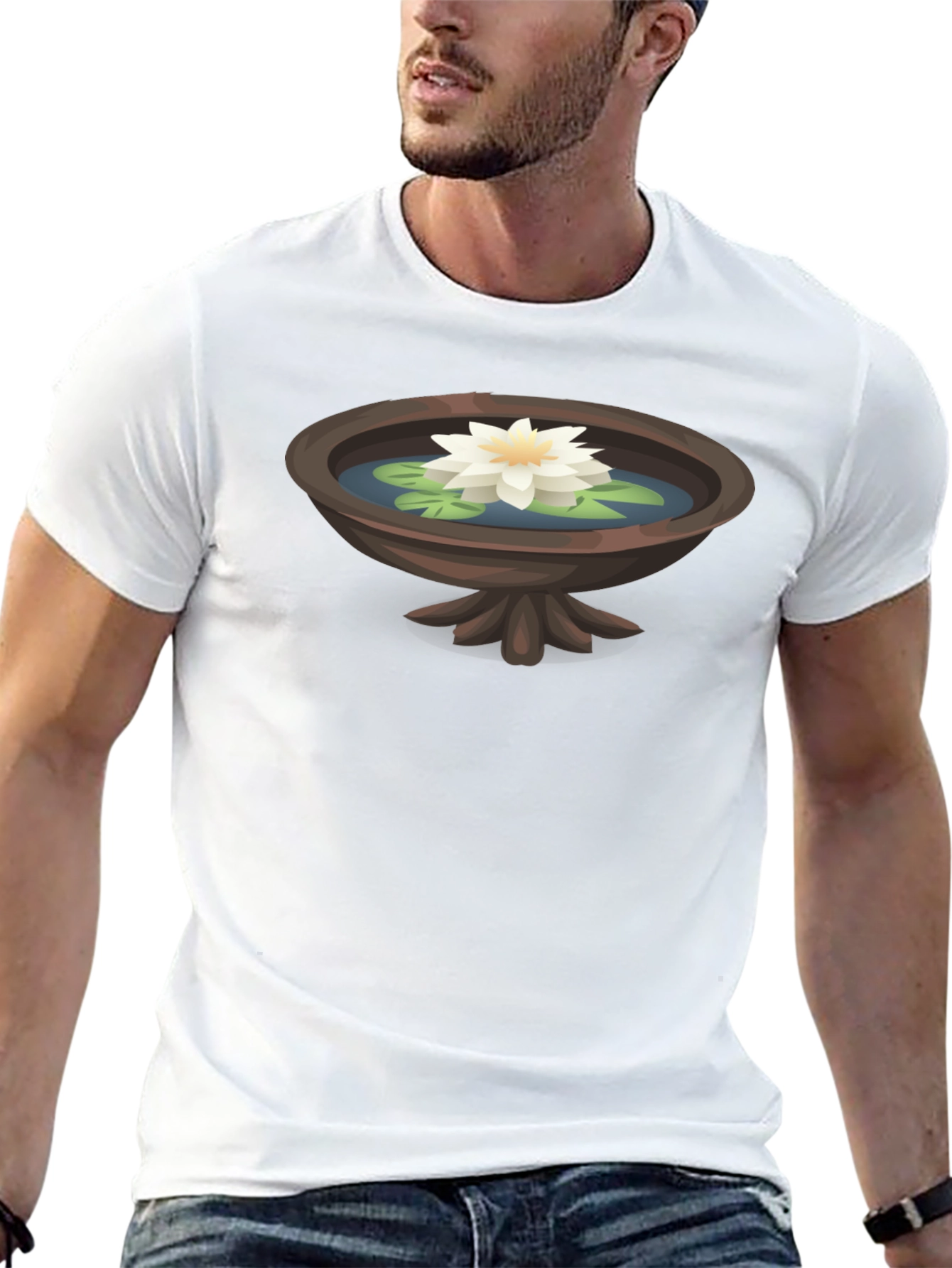 Lotus Pond T-Shirt - Serene and Stylish Graphic Tee