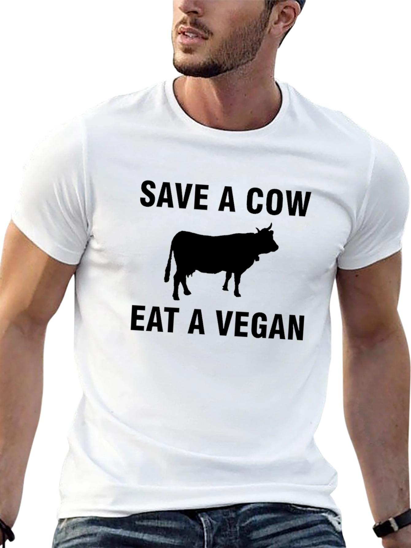 Save a Cow Eat a Vegan Sarcastic T-Shirt