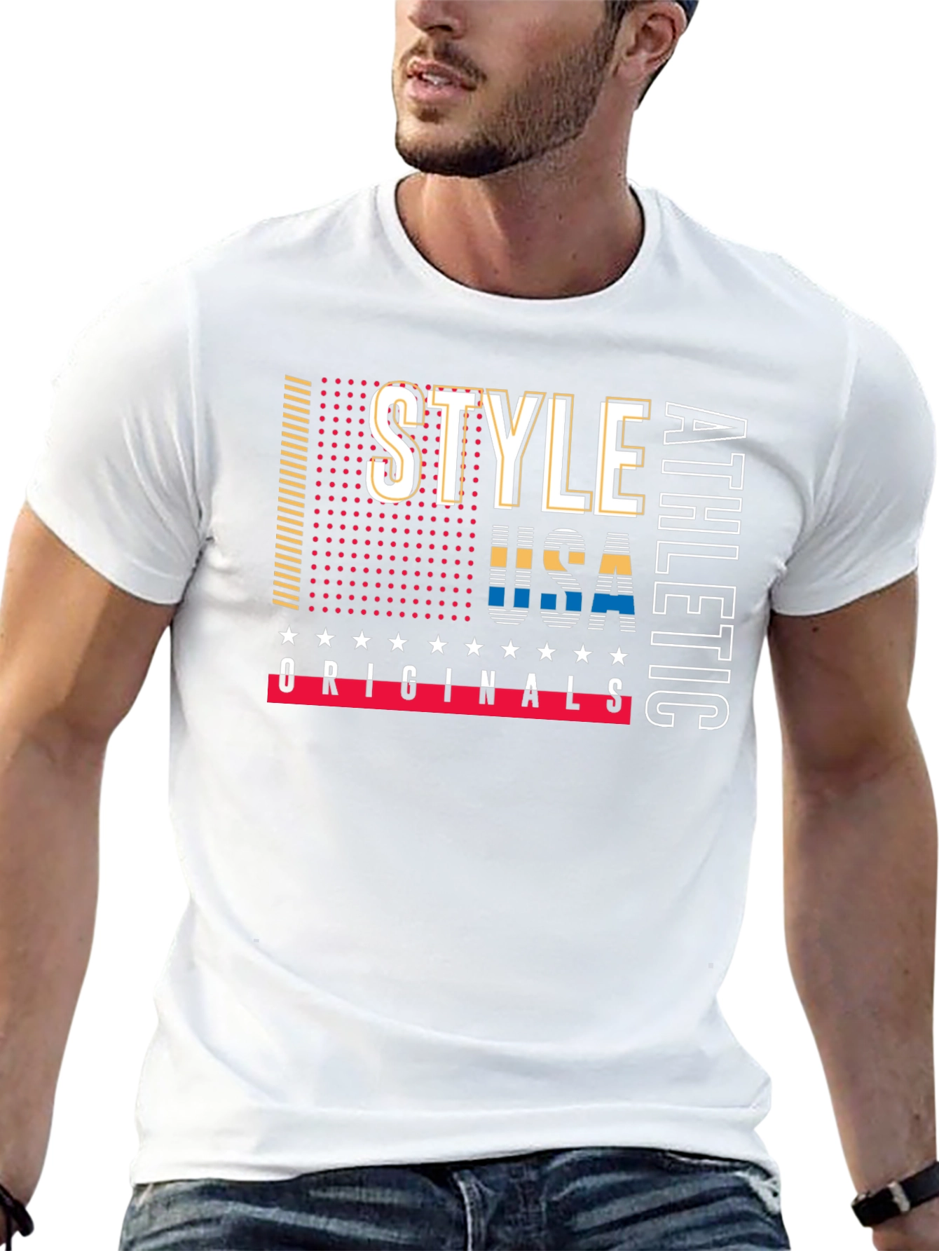 Stylish USA Athletic Originals Black T-Shirt