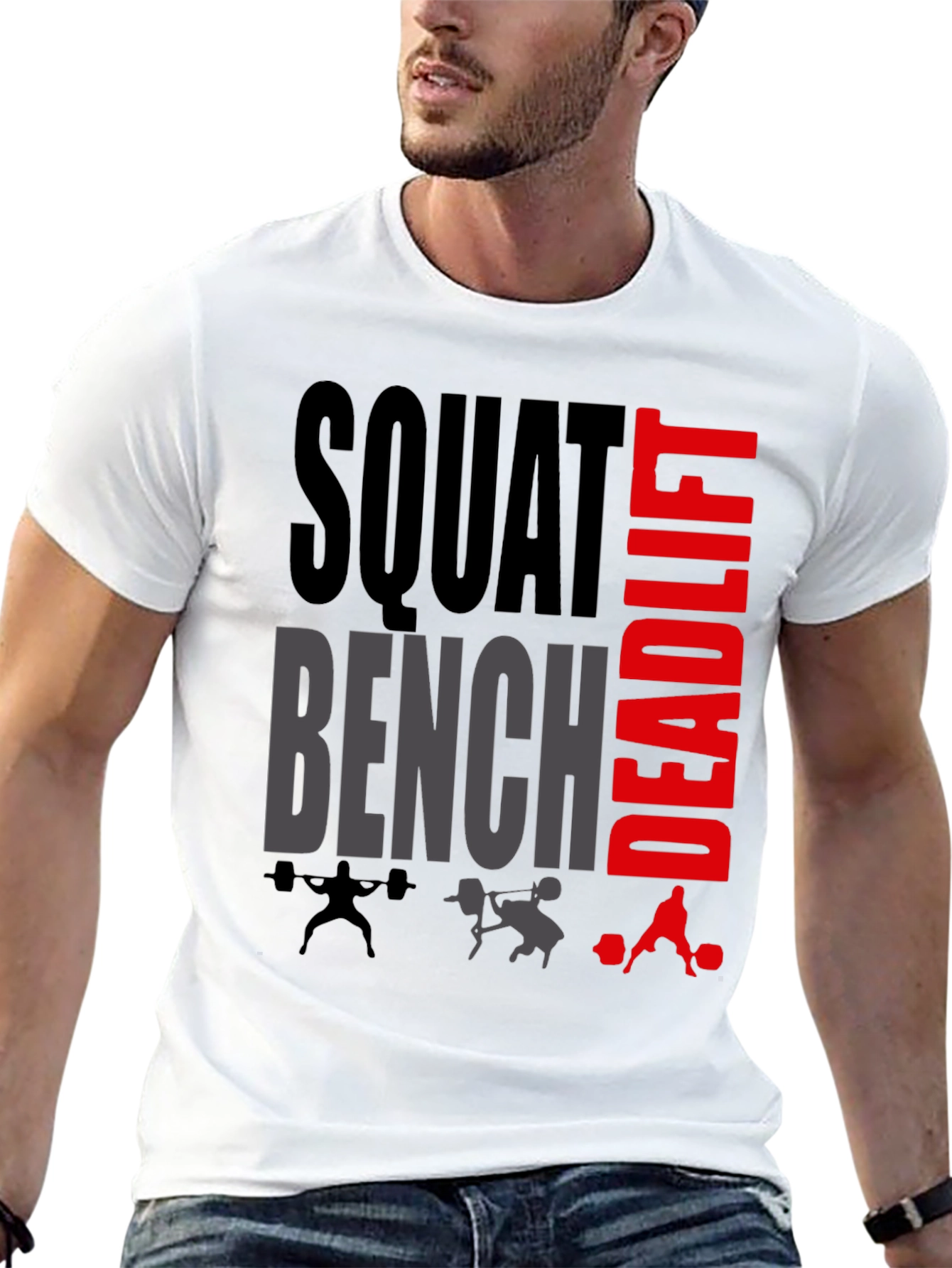 Squat Bench Deadlift Gym Workout T-Shirt