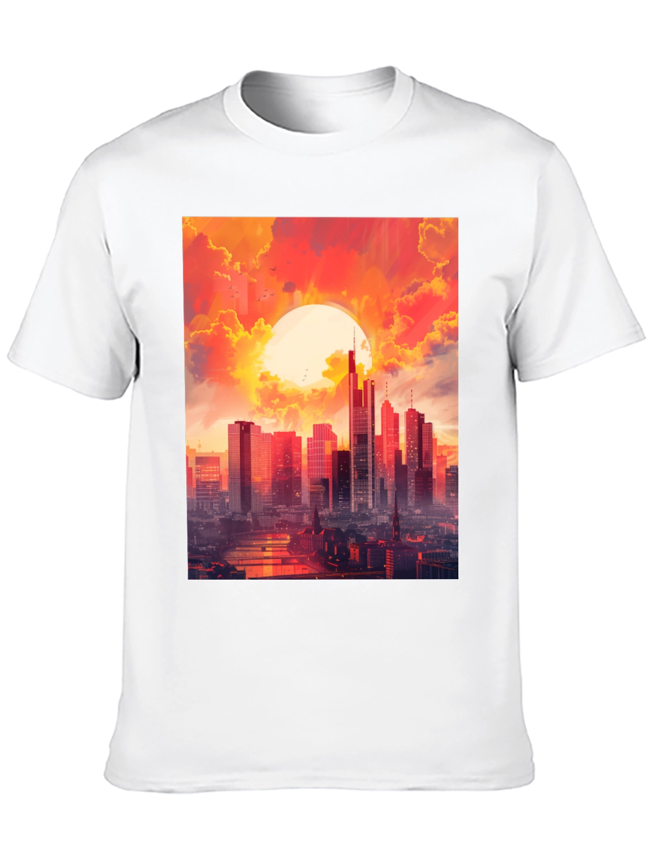 Cityscape Sunset Graphic Tee