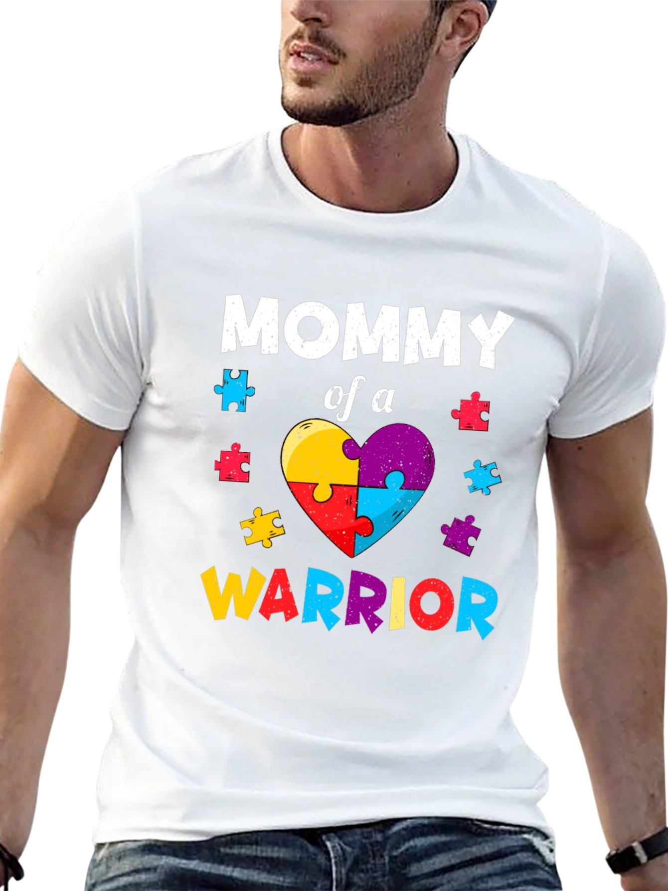 Mommy of a Warrior Autism Awareness T-Shirt