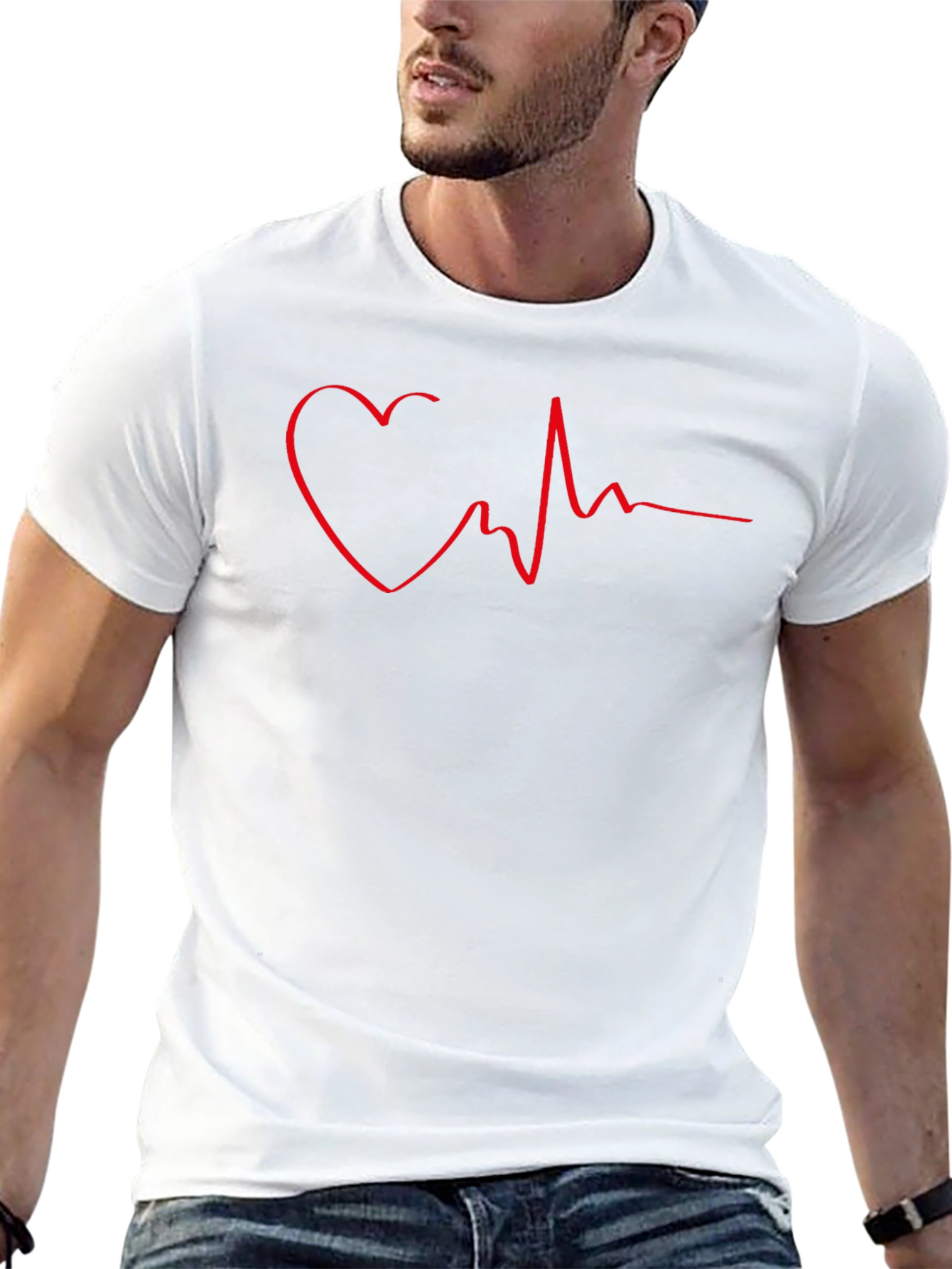 Heartbeat Heart Line T-Shirt