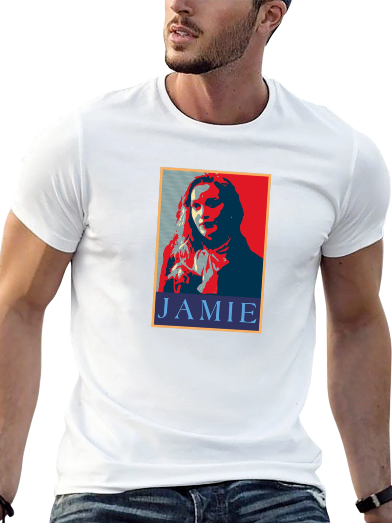 Jamie Portrait Black T-Shirt