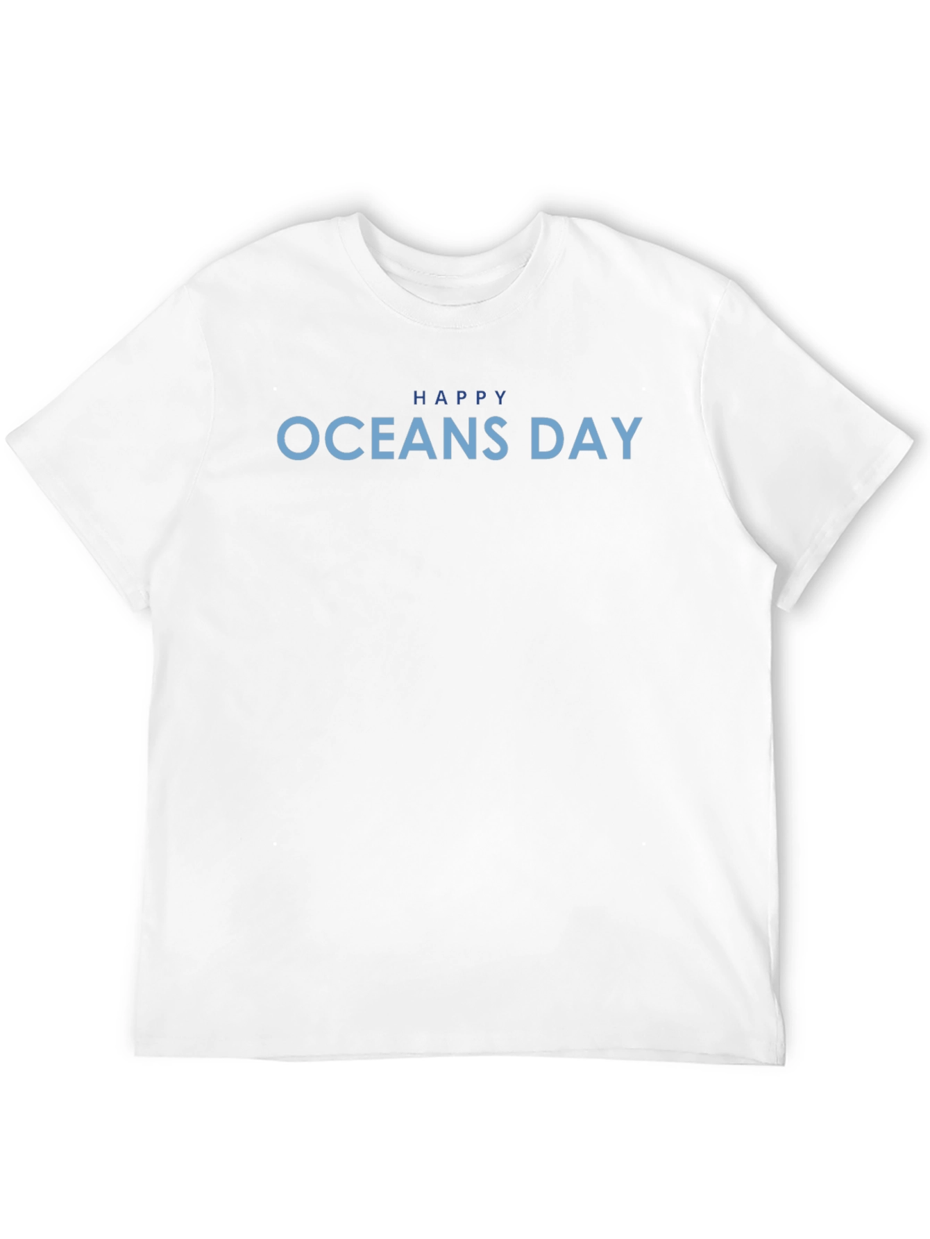 Happy Oceans Day Graphic Tee - Black Unisex T-Shirt