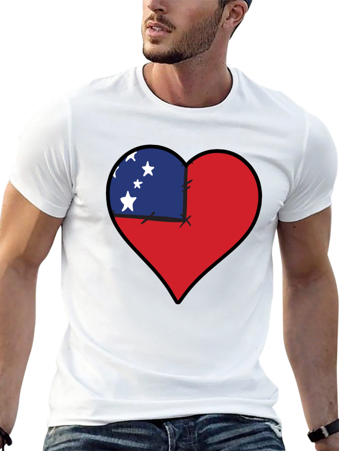 Samoa Flag Heart T-Shirt: Show Your Love