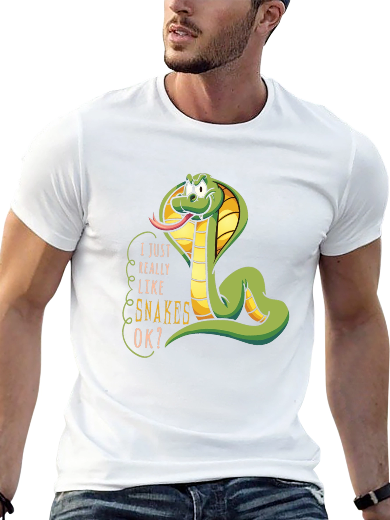 I Really Like Snakes OK? Graphic T-Shirt