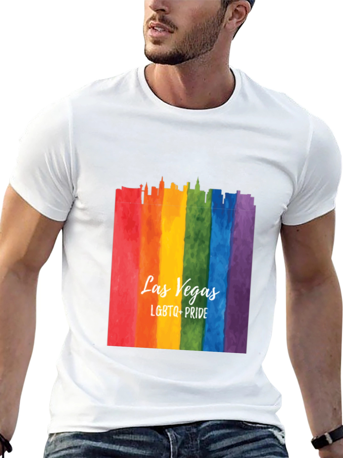 Las Vegas LGBTQ+ Pride Rainbow T-Shirt