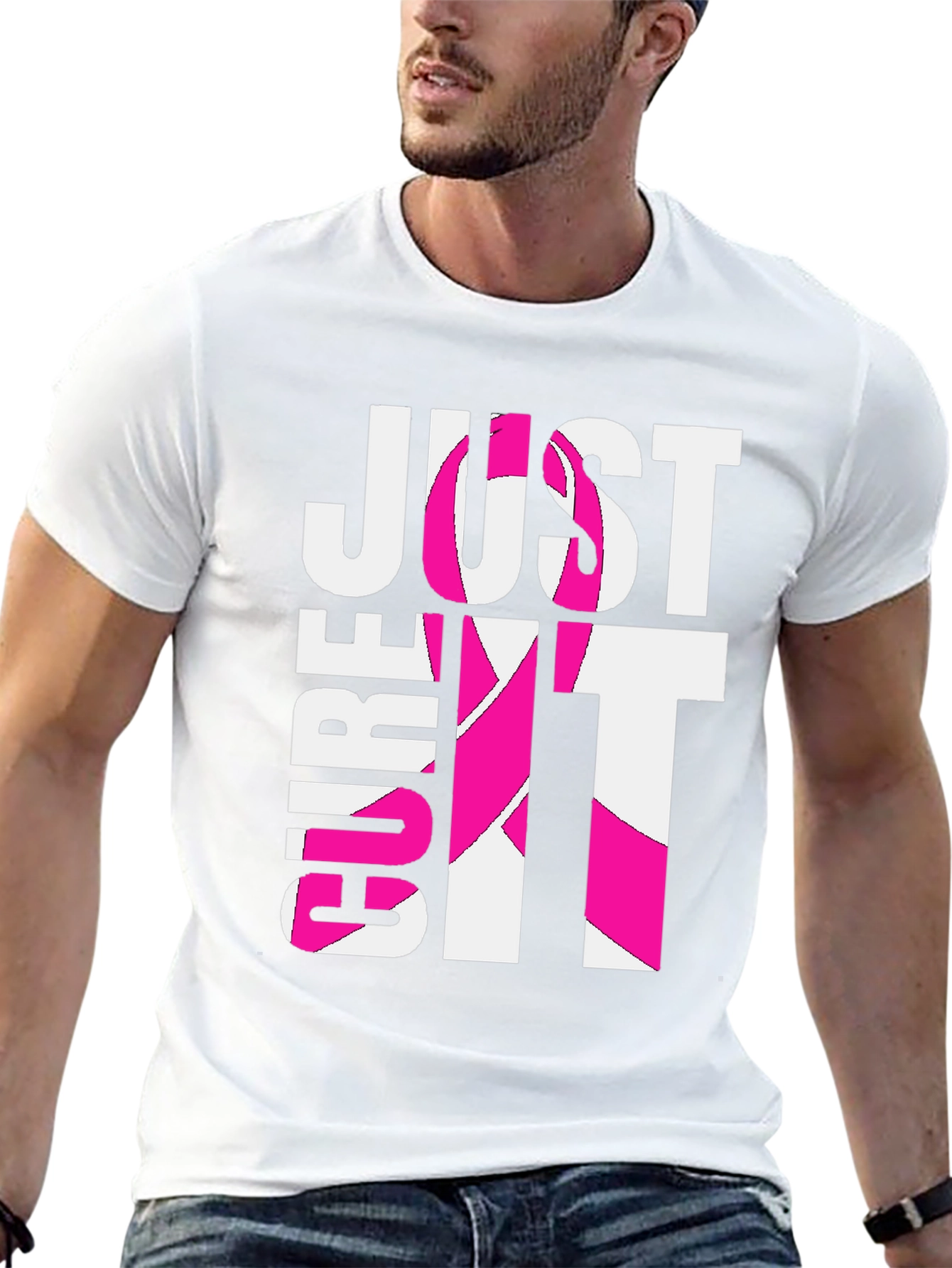 Just Cure It T-Shirt - Breast Cancer Awareness Tee