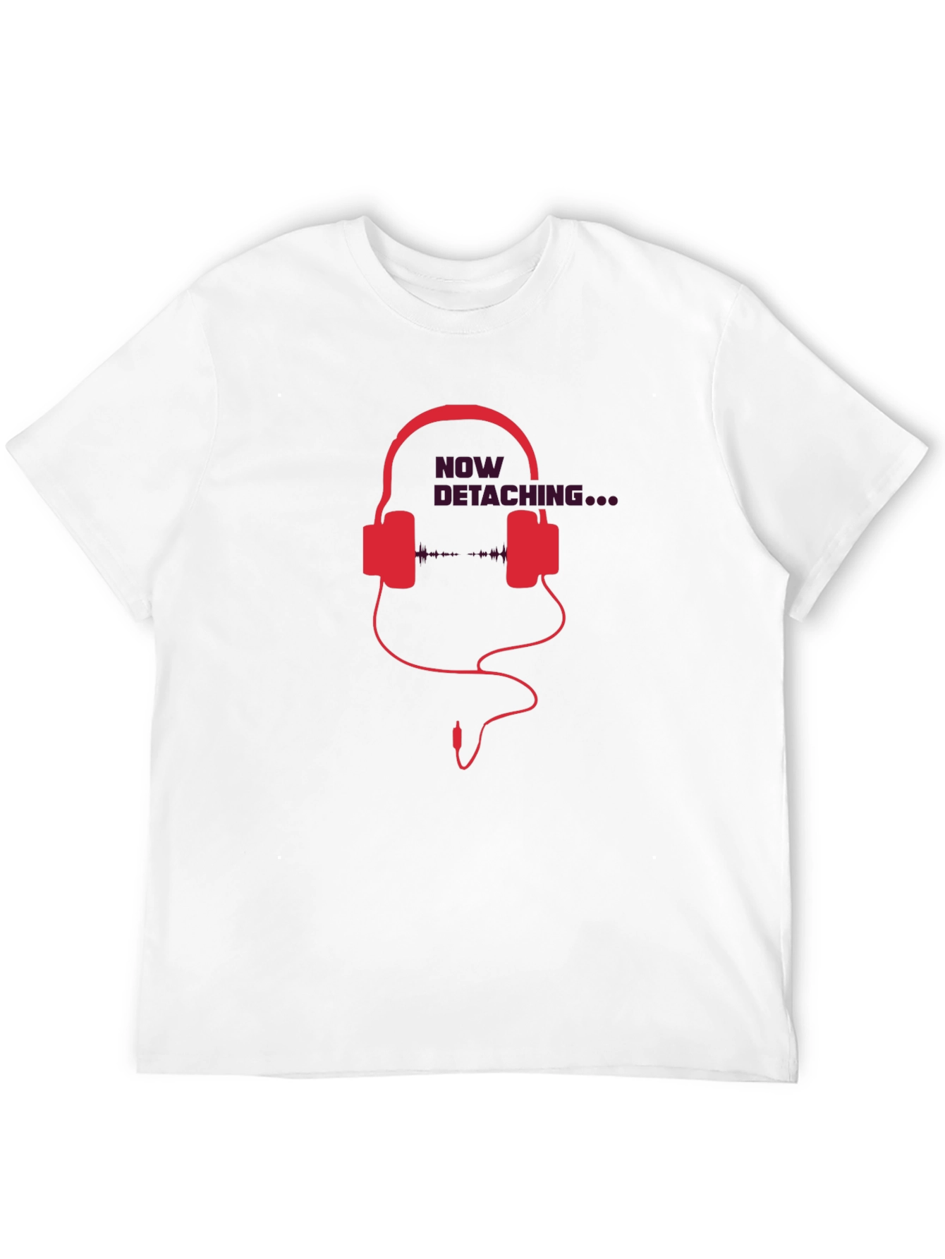 Now Detaching Graphic Tee - Black