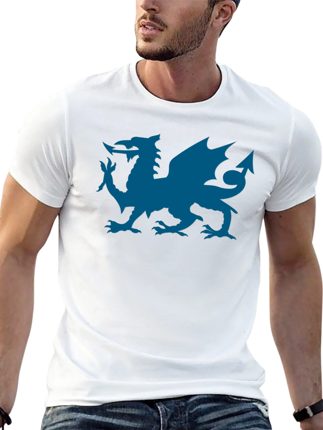 Welsh Dragon T-Shirt - Black