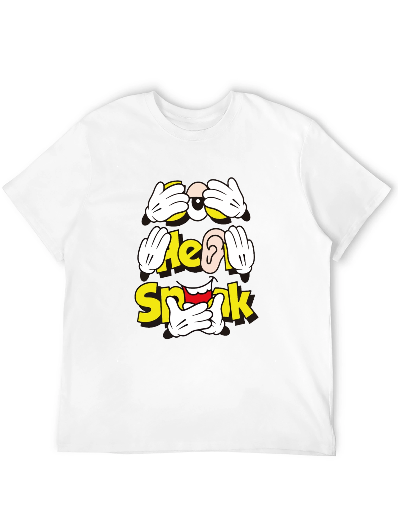Hear No Speak No See No Evil Graphic T-Shirt