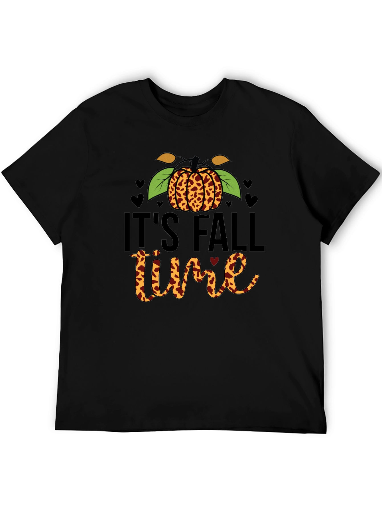 Its Fall Time Leopard Pumpkin T-Shirt