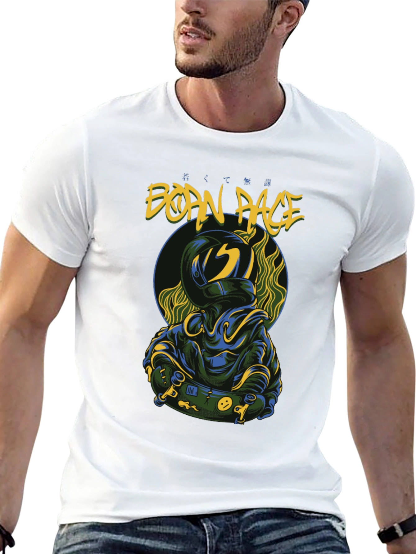 Born Race Graphic Black T-Shirt