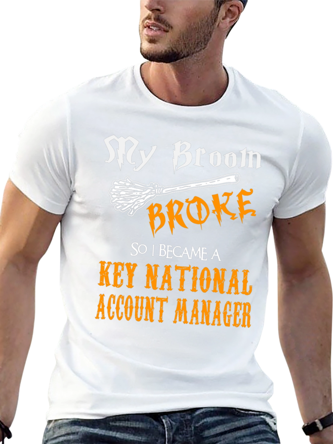 Funny Witch Key National Account Manager Graphic T-Shirt