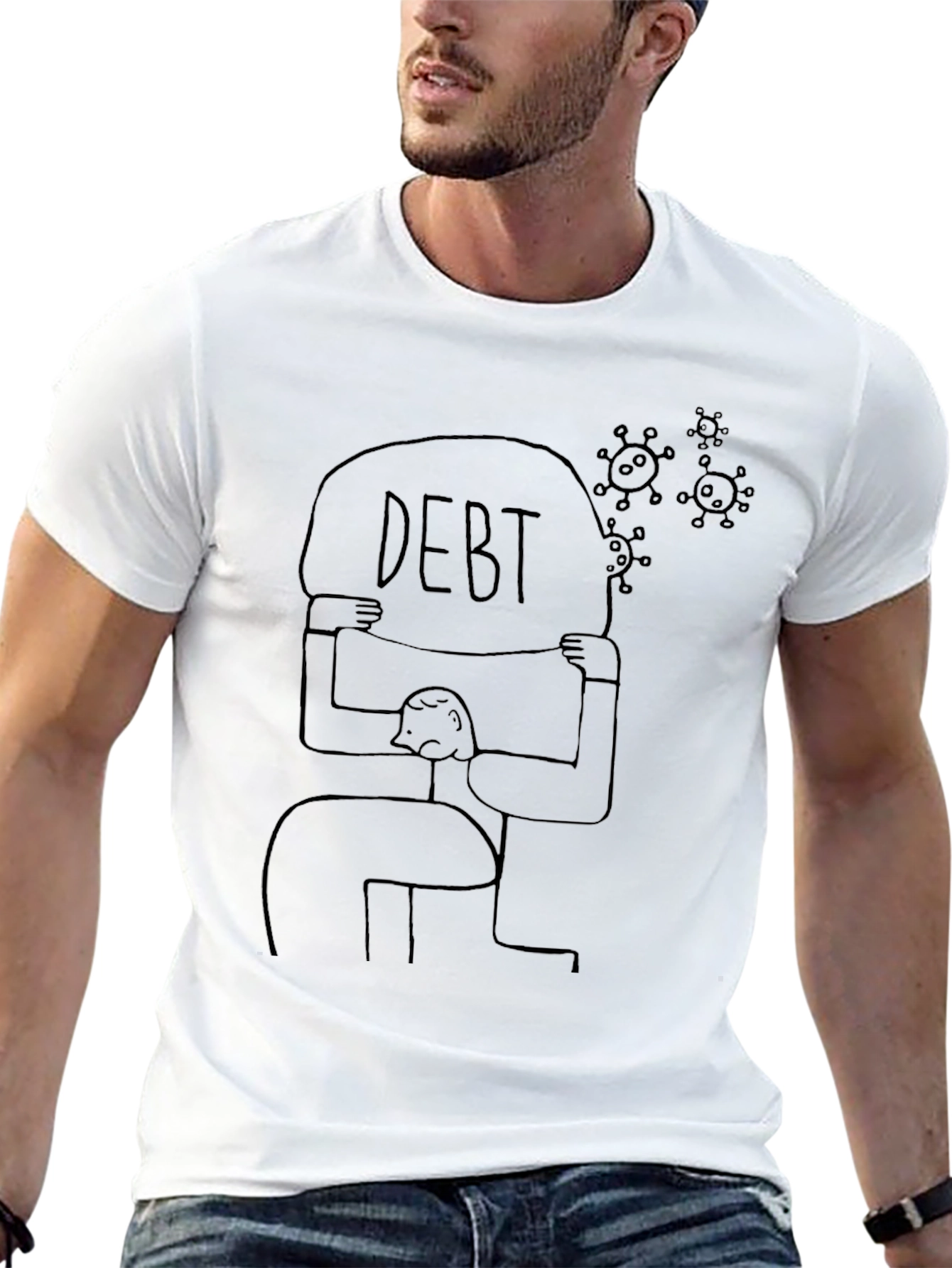 Debt Burden Graphic Tee - Black Unisex T-Shirt