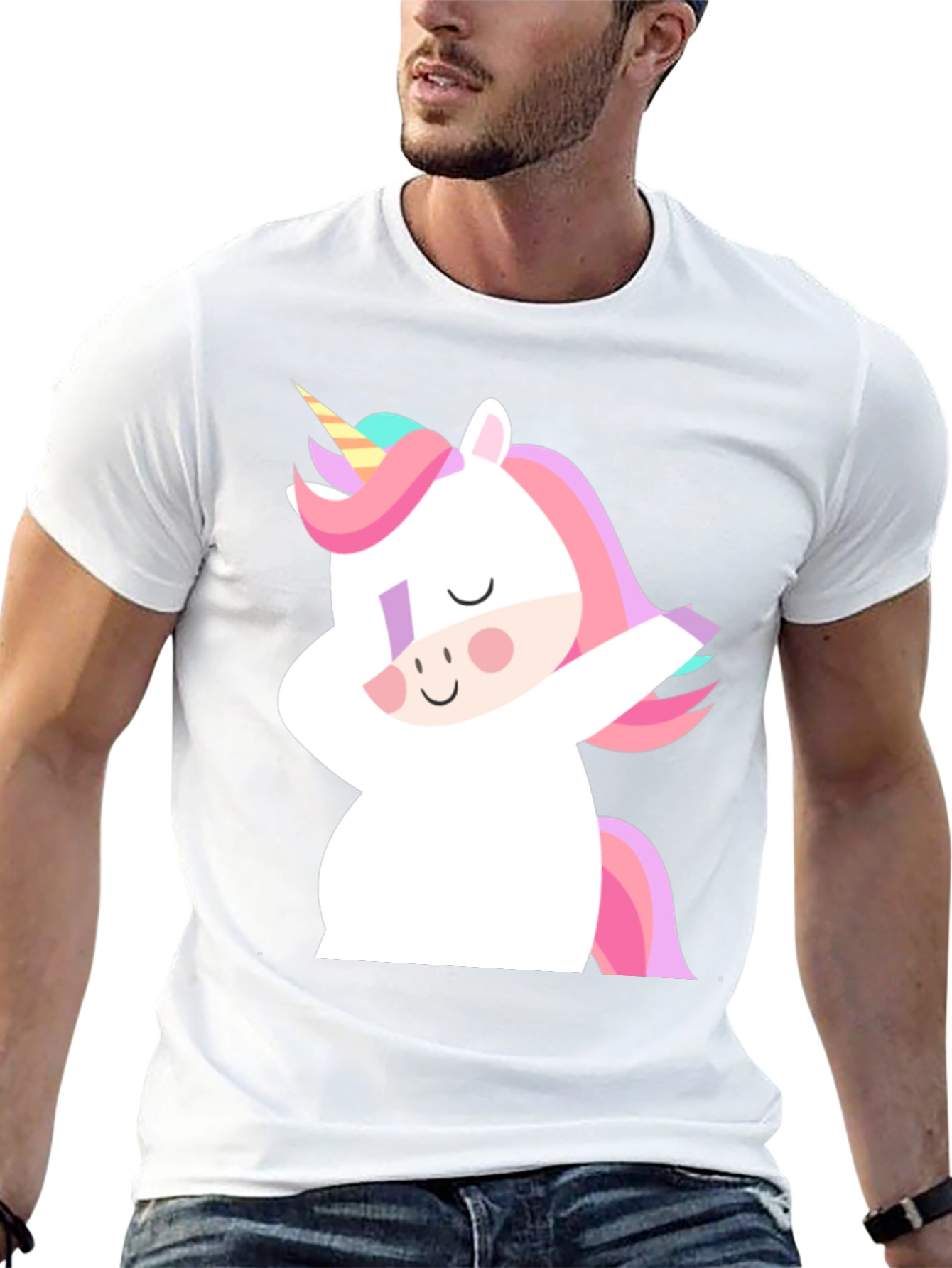 Unicorn Dab Black T-Shirt