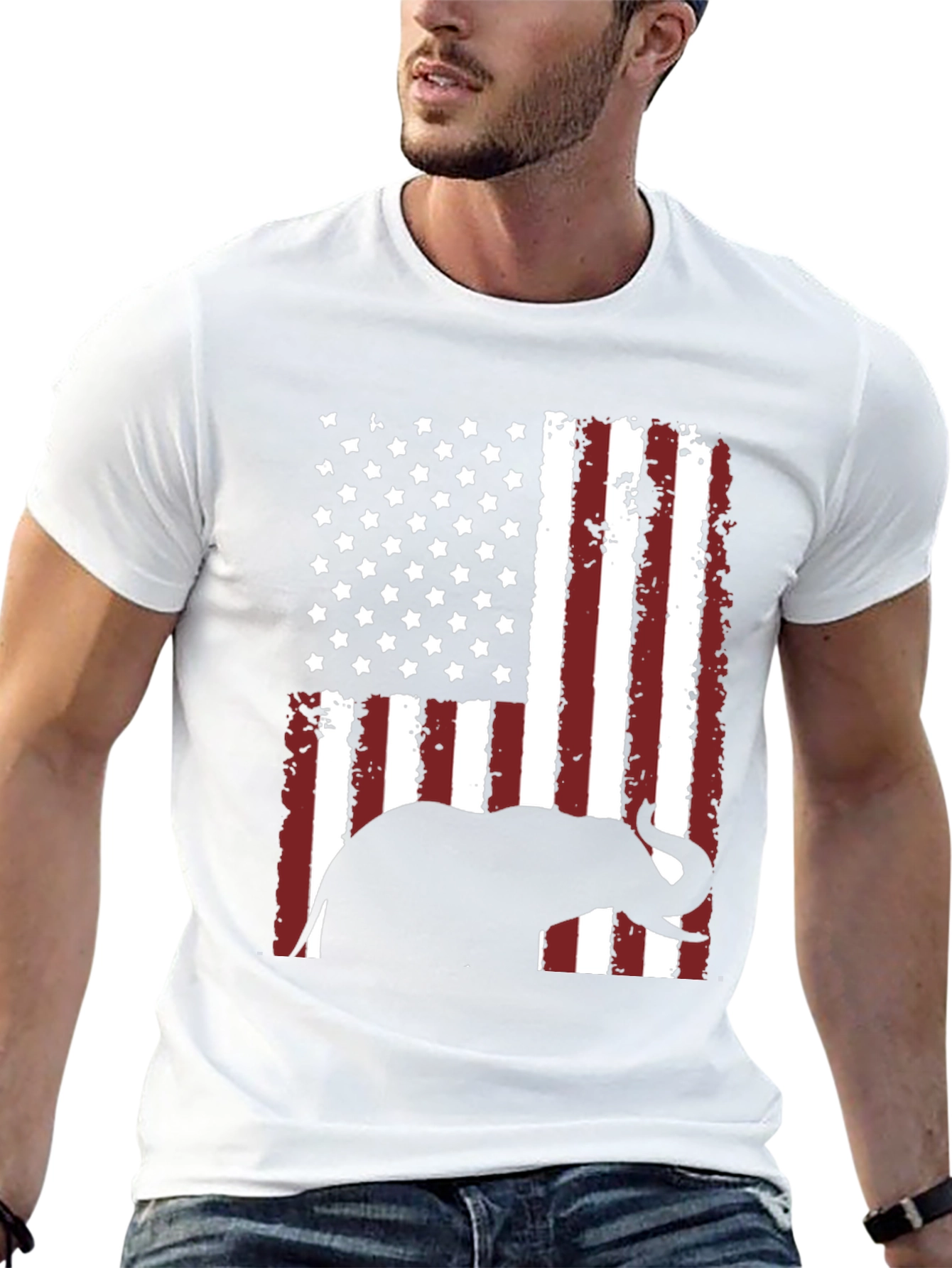 GOP Elephant Flag Graphic Tee