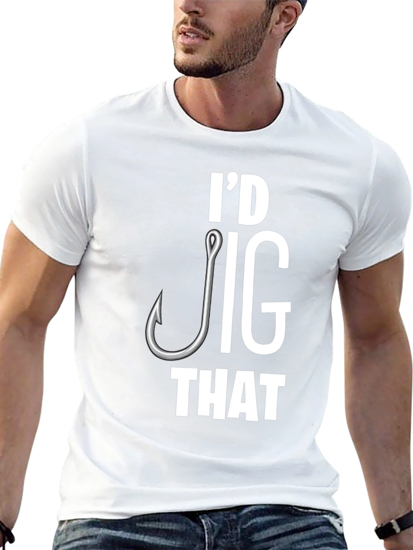 Id Jig That T-Shirt Funny Fishing Tee