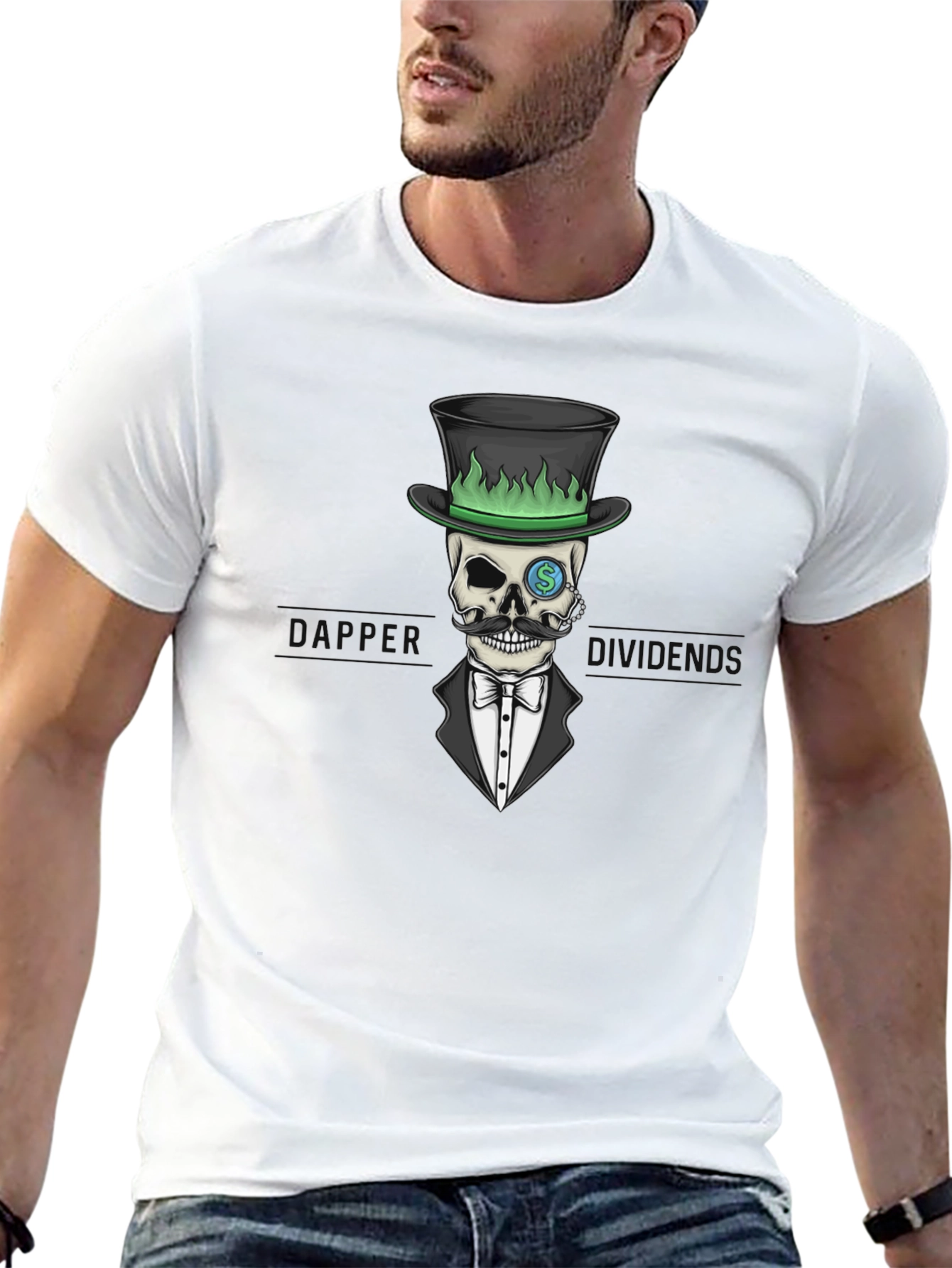 Skull Gentleman Black T-Shirt