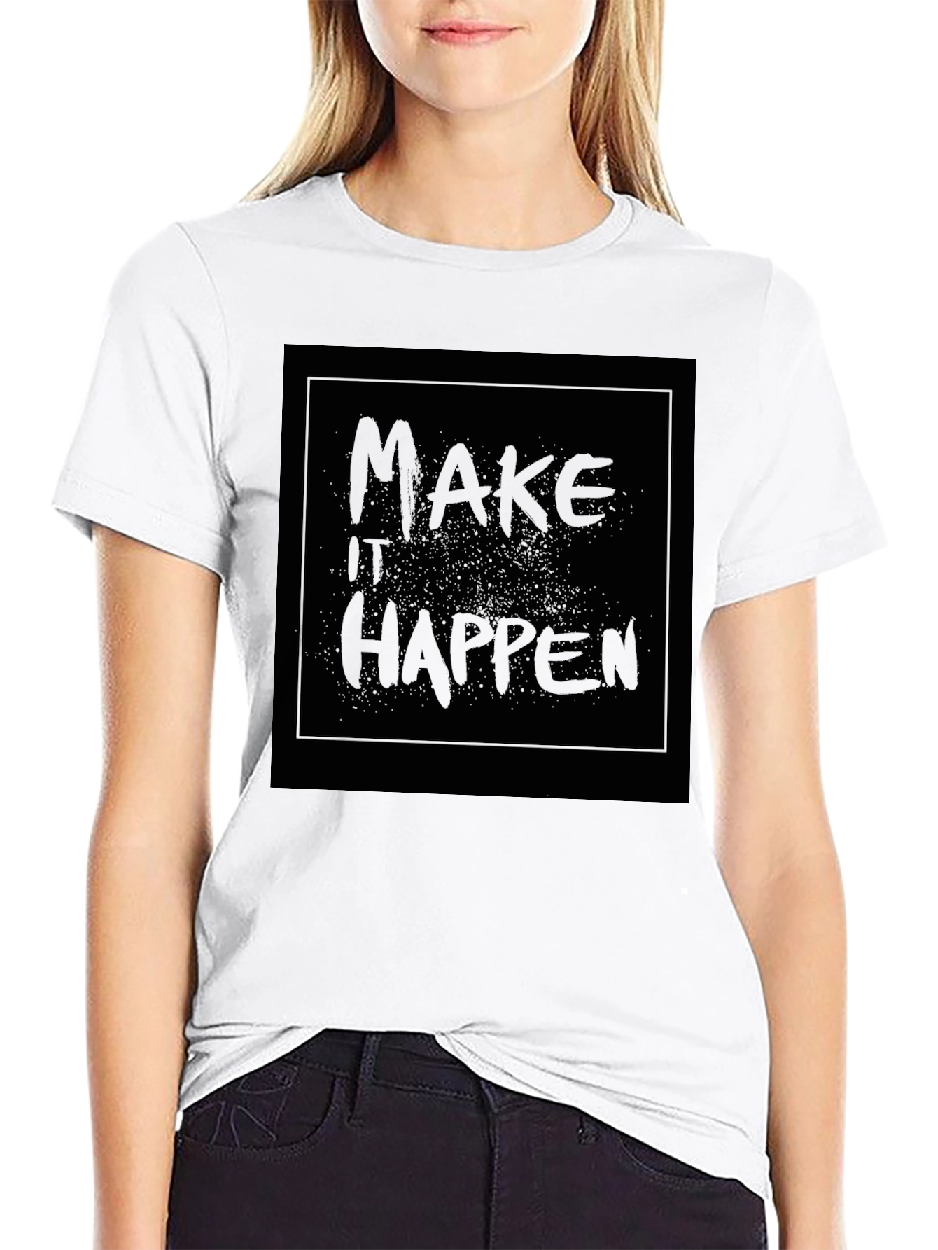 Make It Happen Graphic Tee - Black