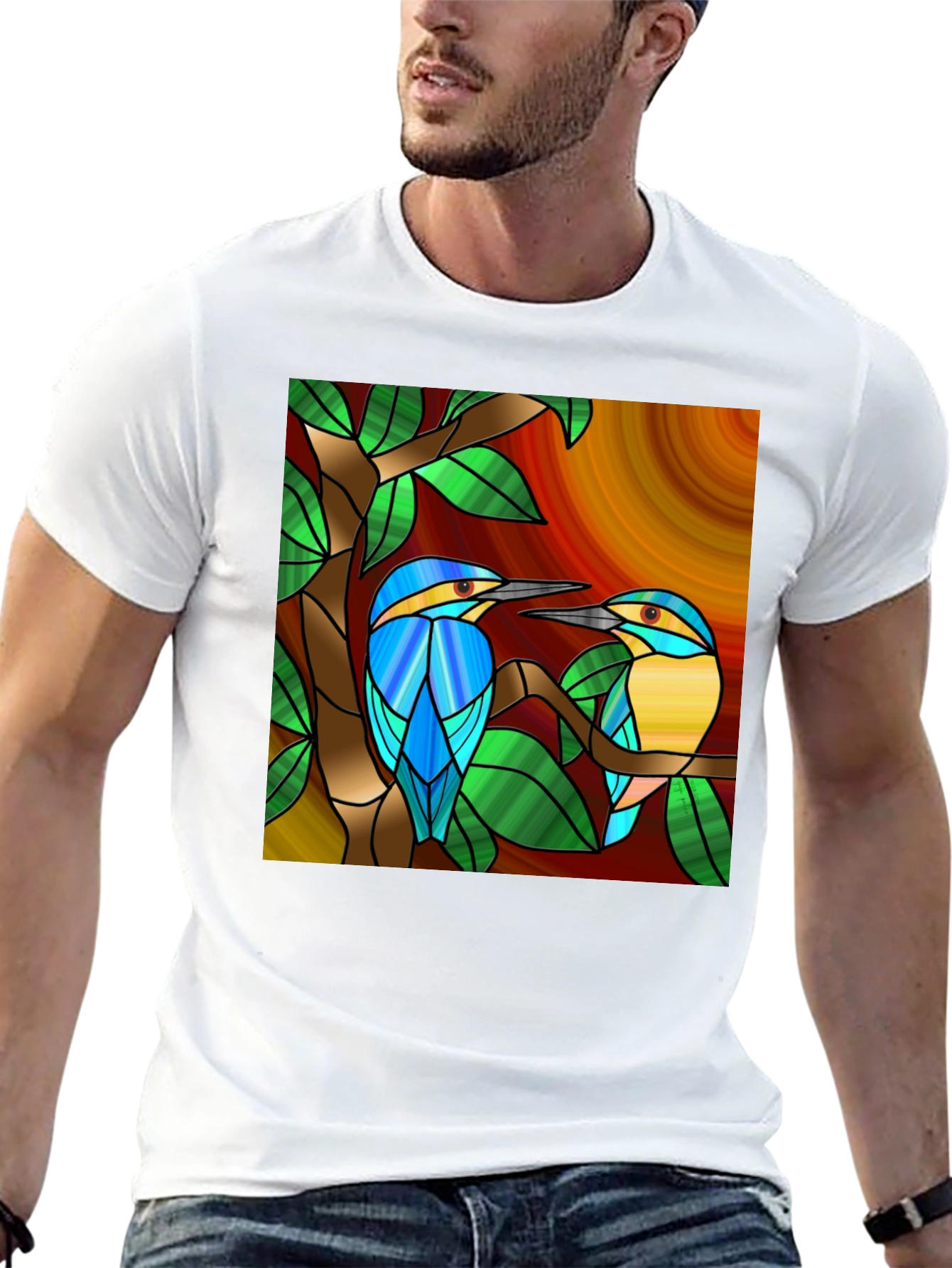Stained Glass Bird T-Shirt