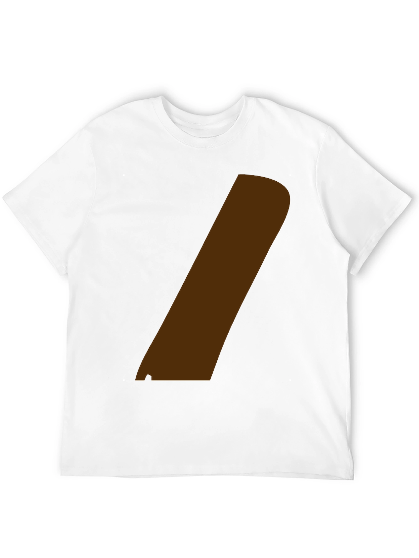 Modern Graphic Tee - Black with Brown Stripe