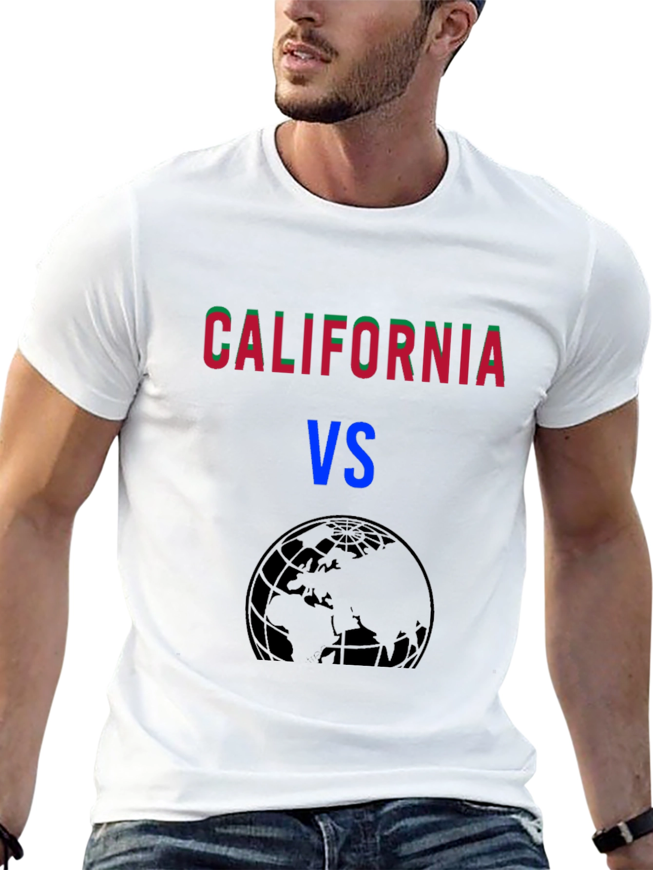 California VS the World Black T-Shirt