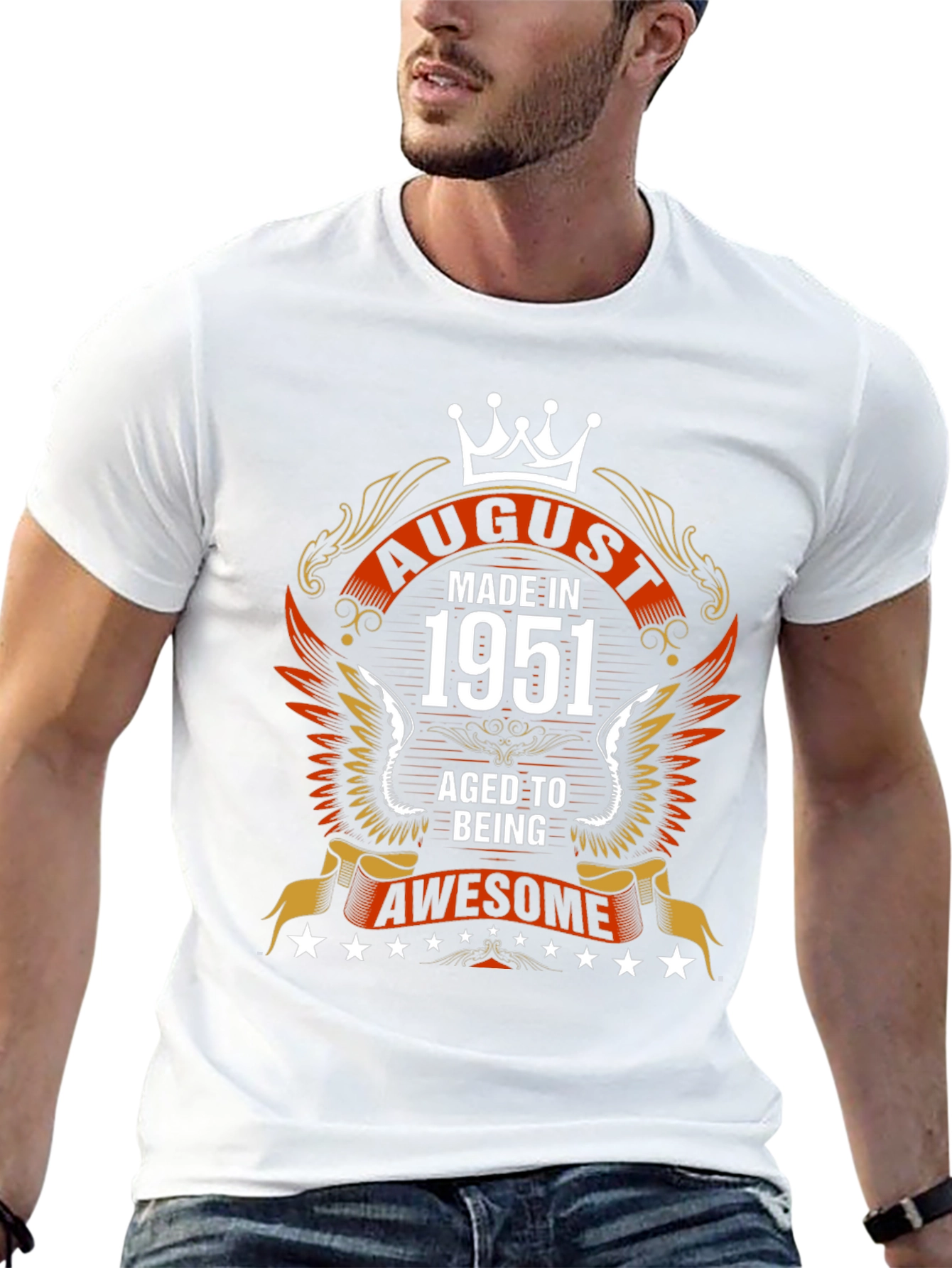 August 1951 Birthday Graphic T-Shirt