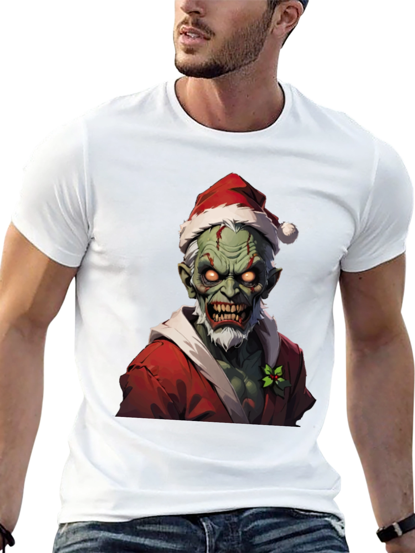 Zombie Santa T-Shirt - Festive Horror Tee