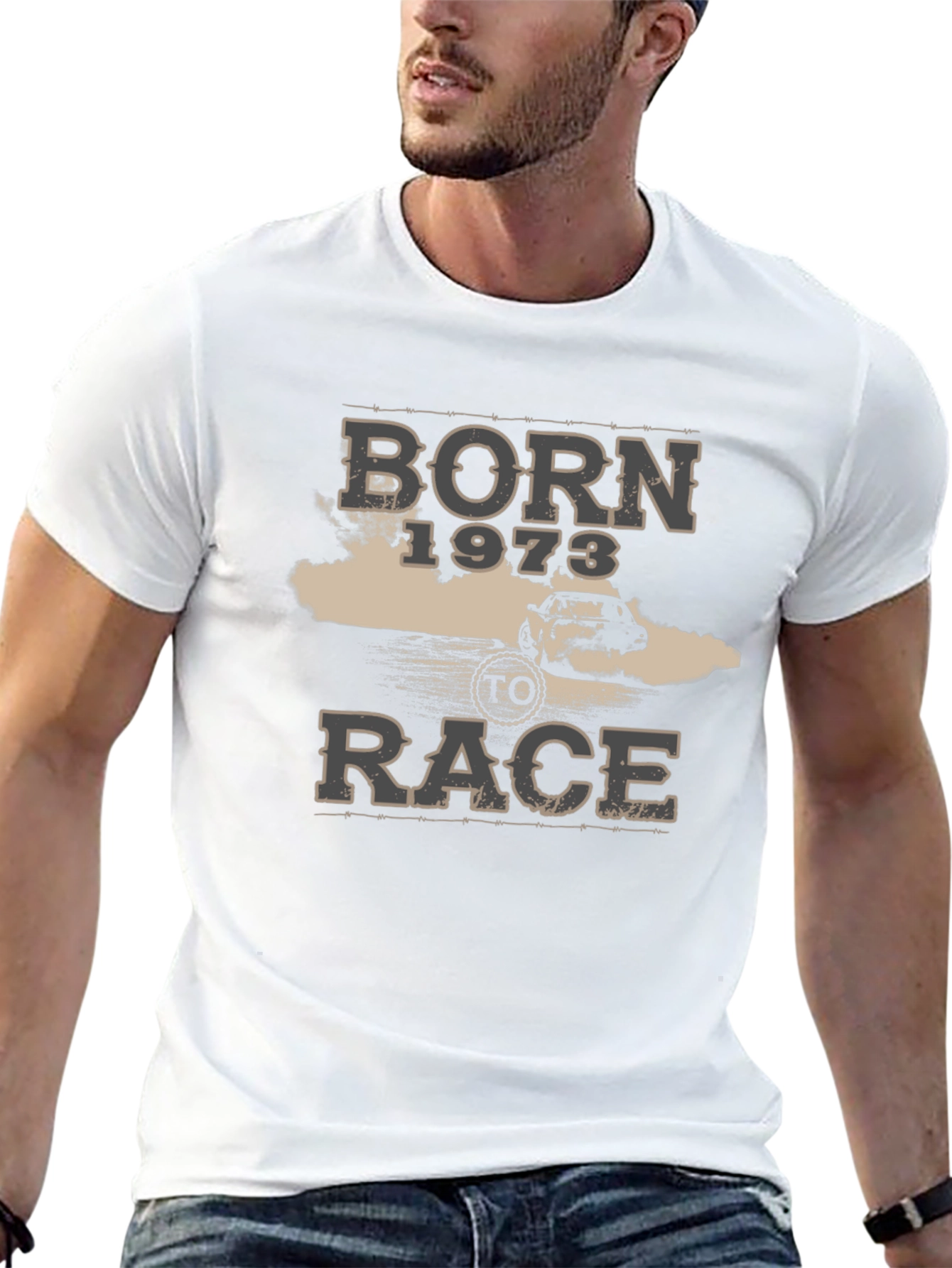 Born 1973 to Race Graphic T-Shirt - Black
