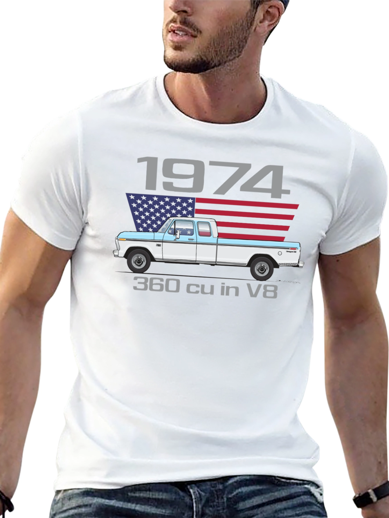 1974 Truck T-Shirt - Classic American Pickup Design