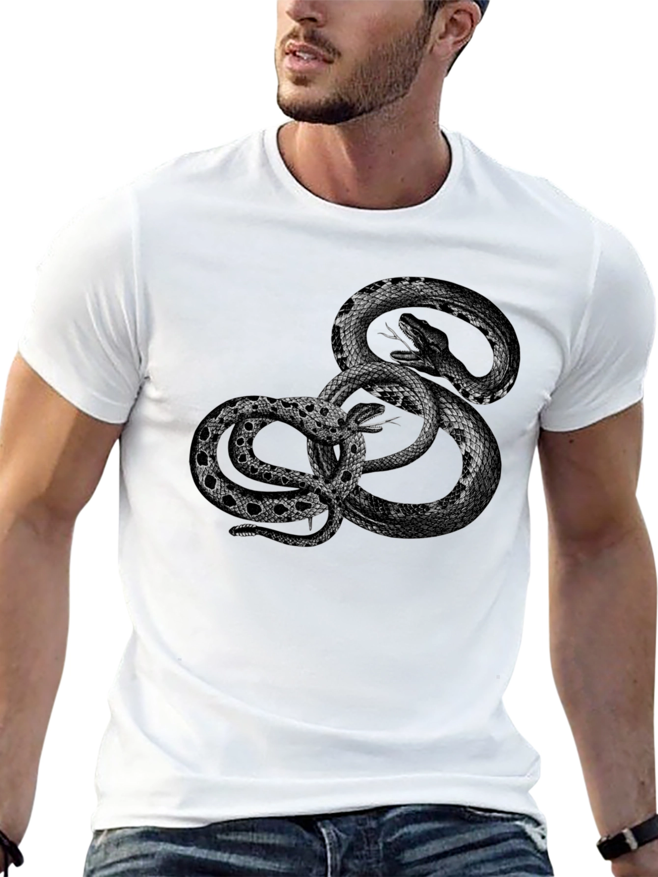 Snake Graphic Print T-Shirt