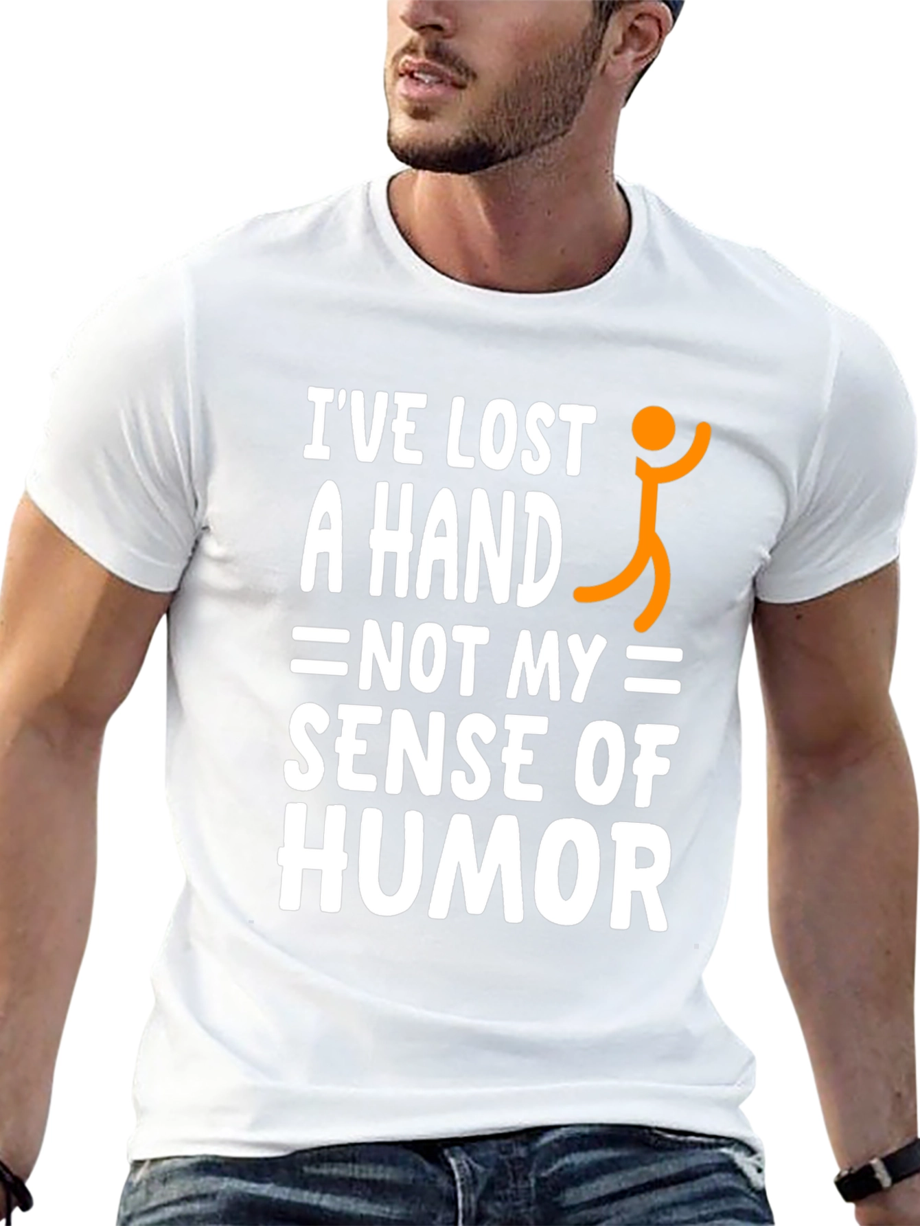 Humorous One-Handed Man T-Shirt