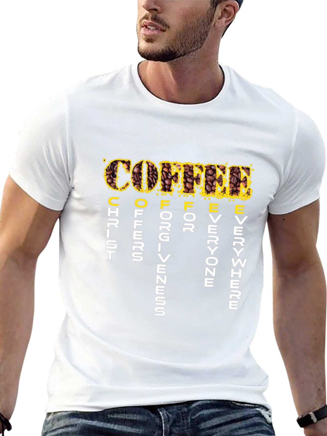 Coffee Christ Offers Forgiveness T-Shirt