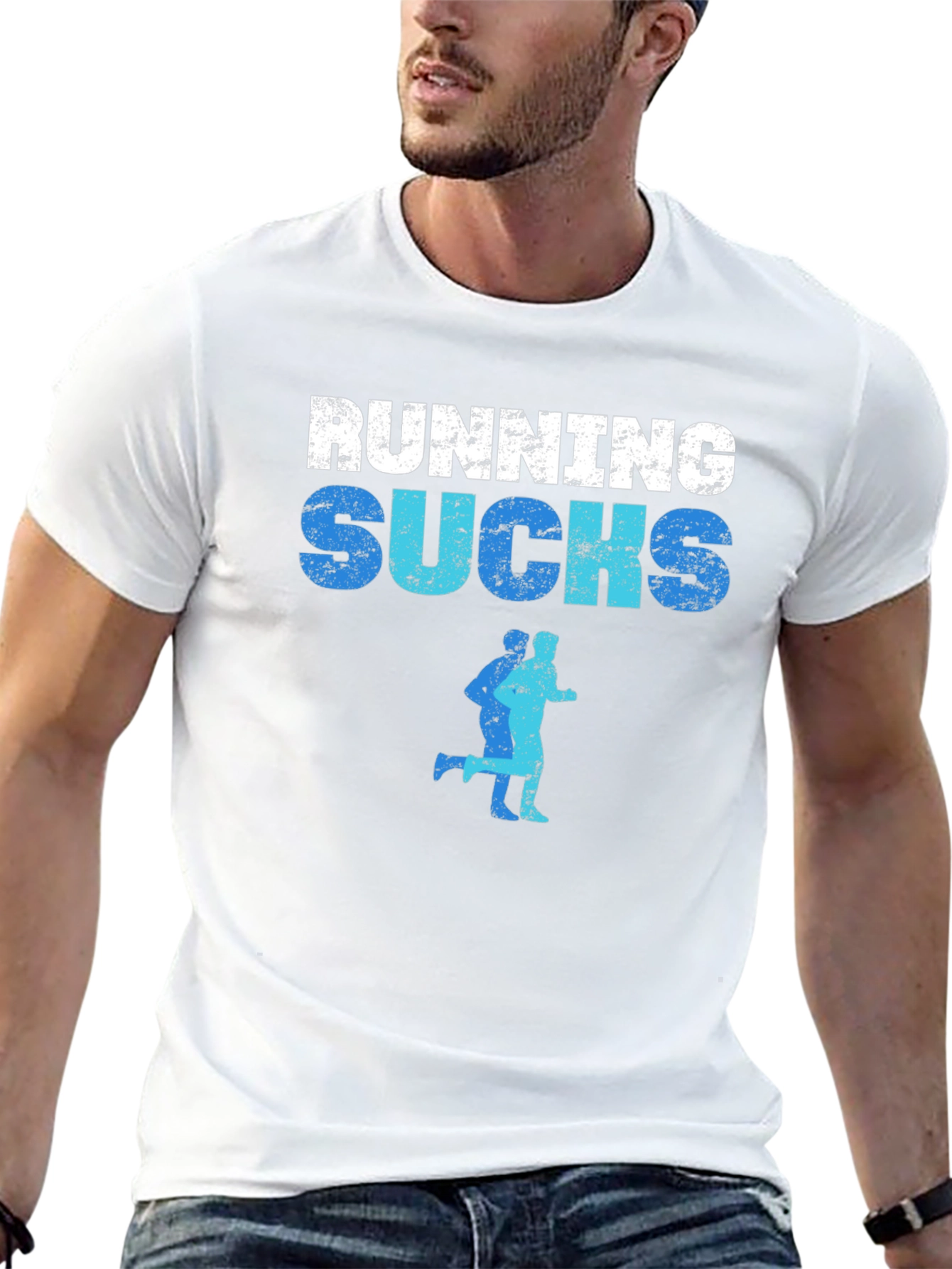 Running Sucks Graphic Tee - Comfortable Black T-Shirt