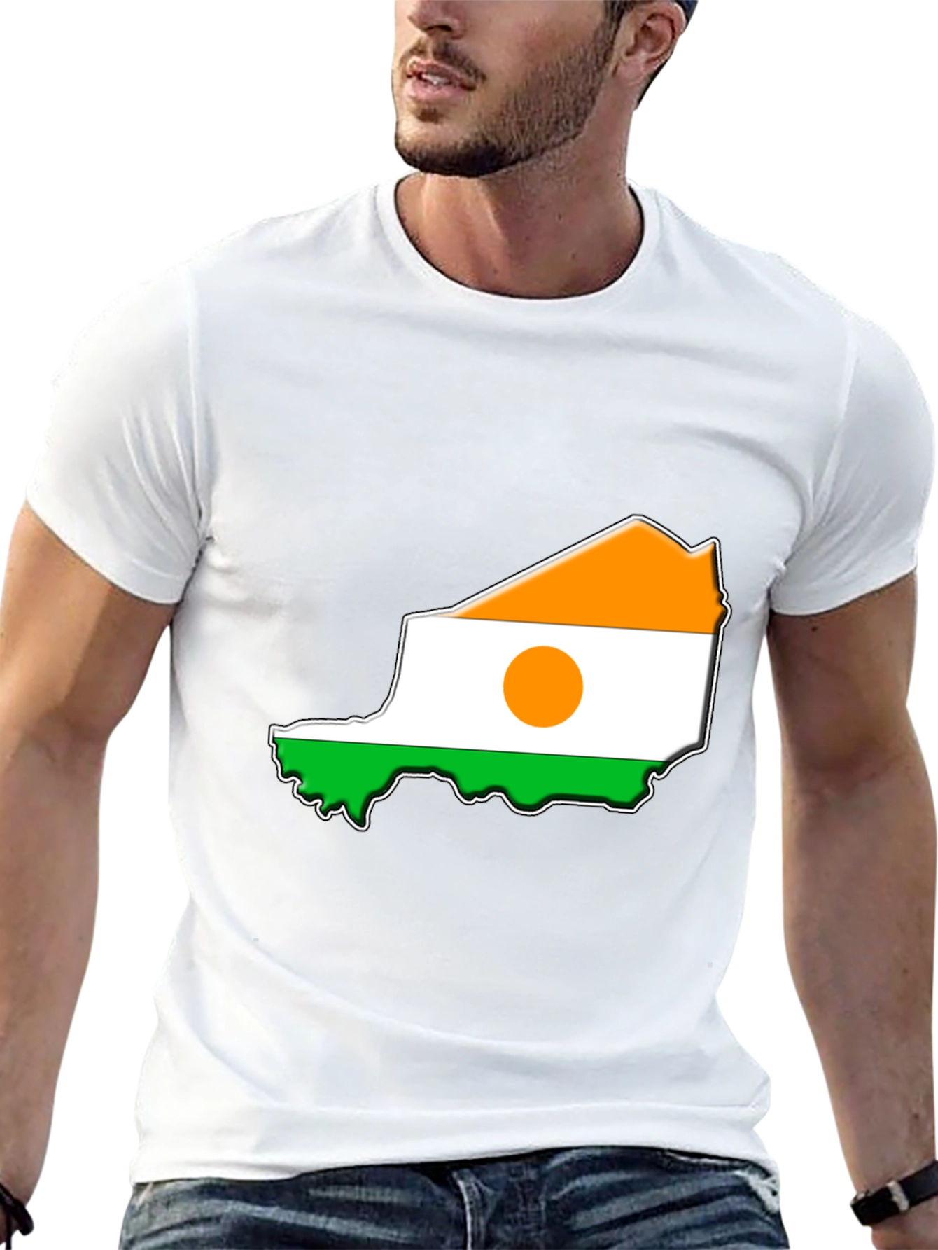 Niger Flag Map T-Shirt - Country Pride Tee