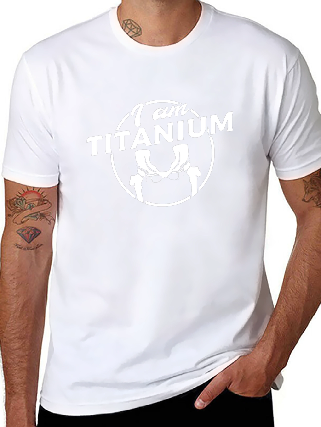 I Am Titanium T-Shirt - Hip Replacement Humor