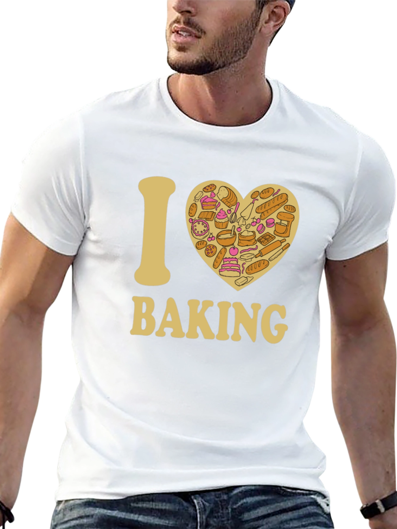 I Heart Baking Black T-Shirt