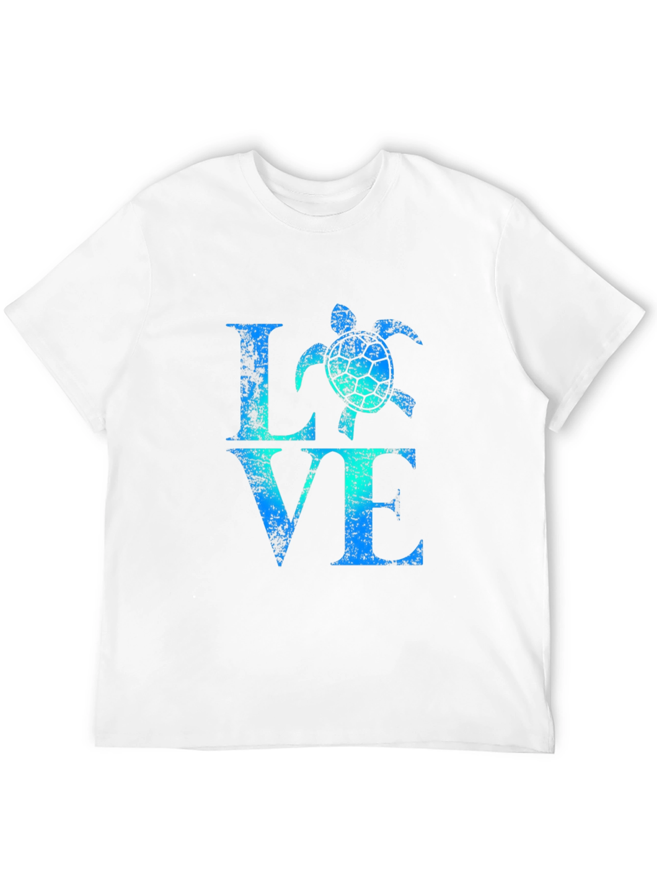 Turtle LOVE Graphic Print Mens T-Shirt
