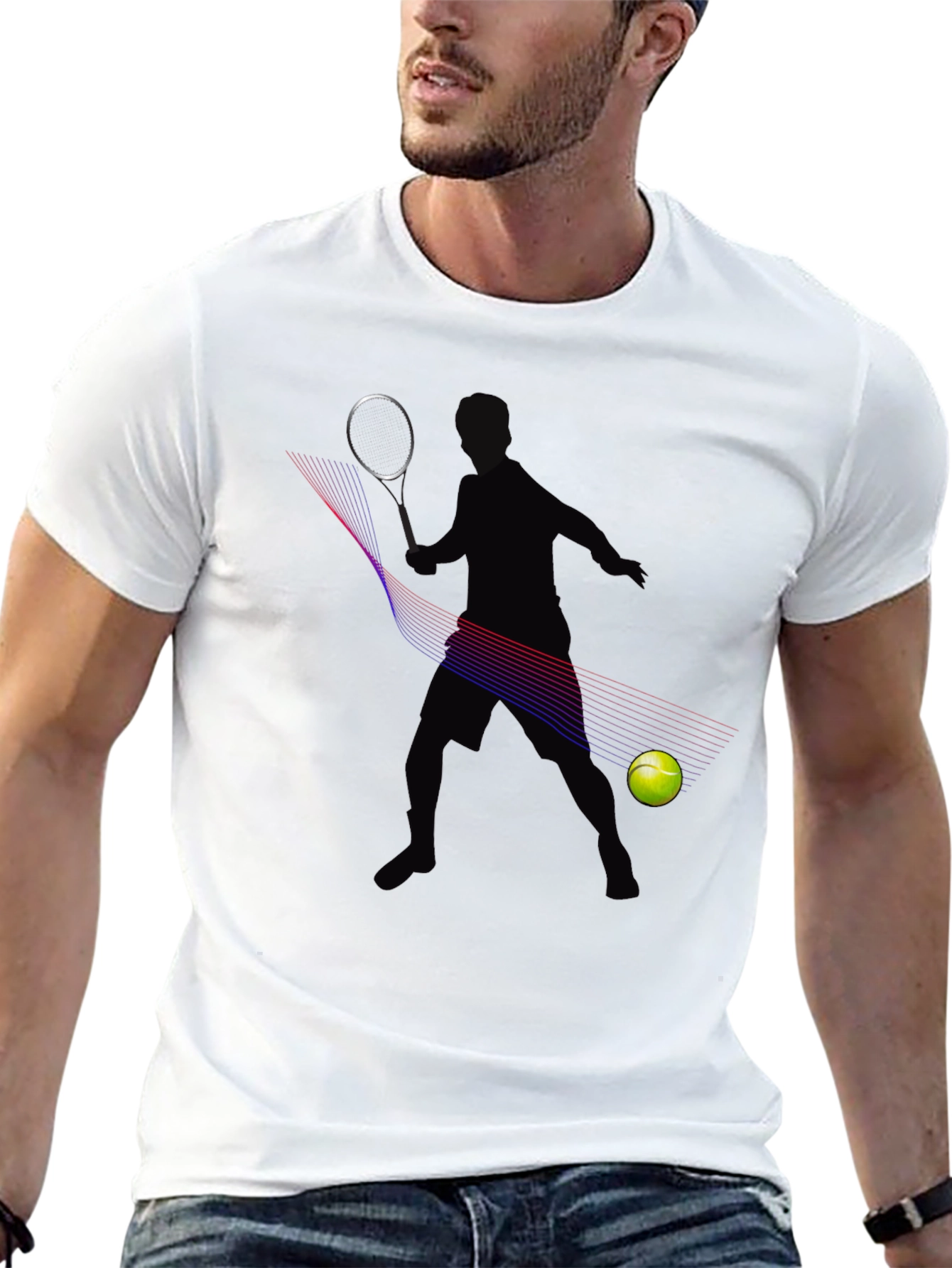 Tennis Player Graphic Tee