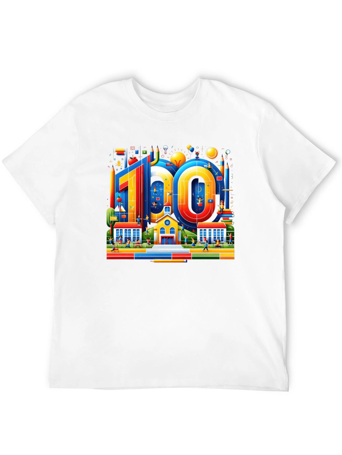 100 Days of School Black Graphic Tee
