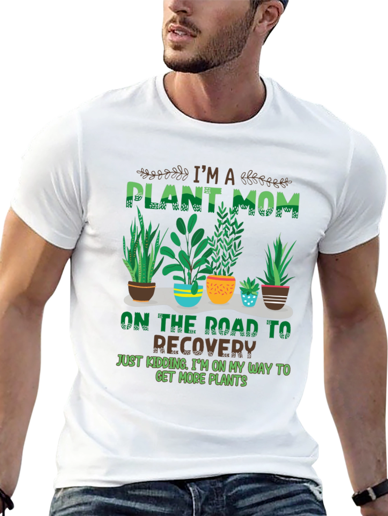 Plant Mom T-Shirt - Botanical Humor Tee