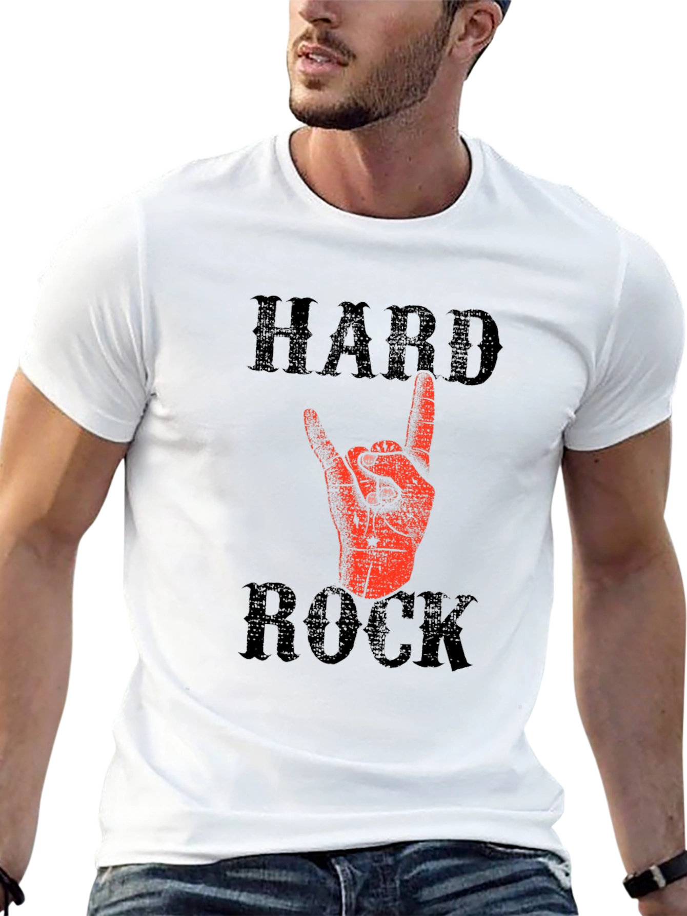 Hard Rock Graphic T-Shirt - Black