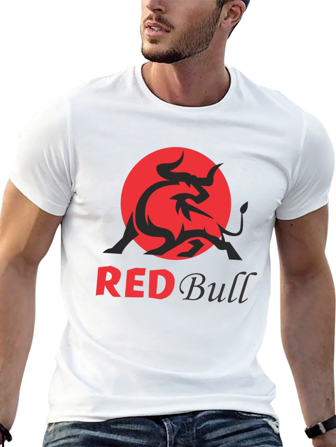 Red Bull Graphic T-Shirt - Short Sleeve Black