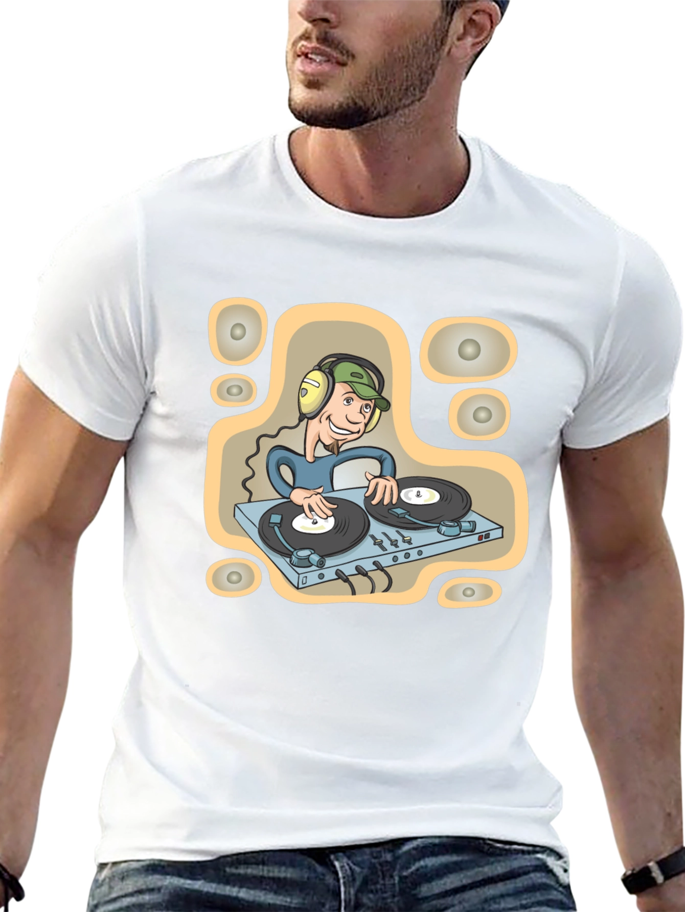 DJ Turntable Graphic Tee - Music Lover Apparel